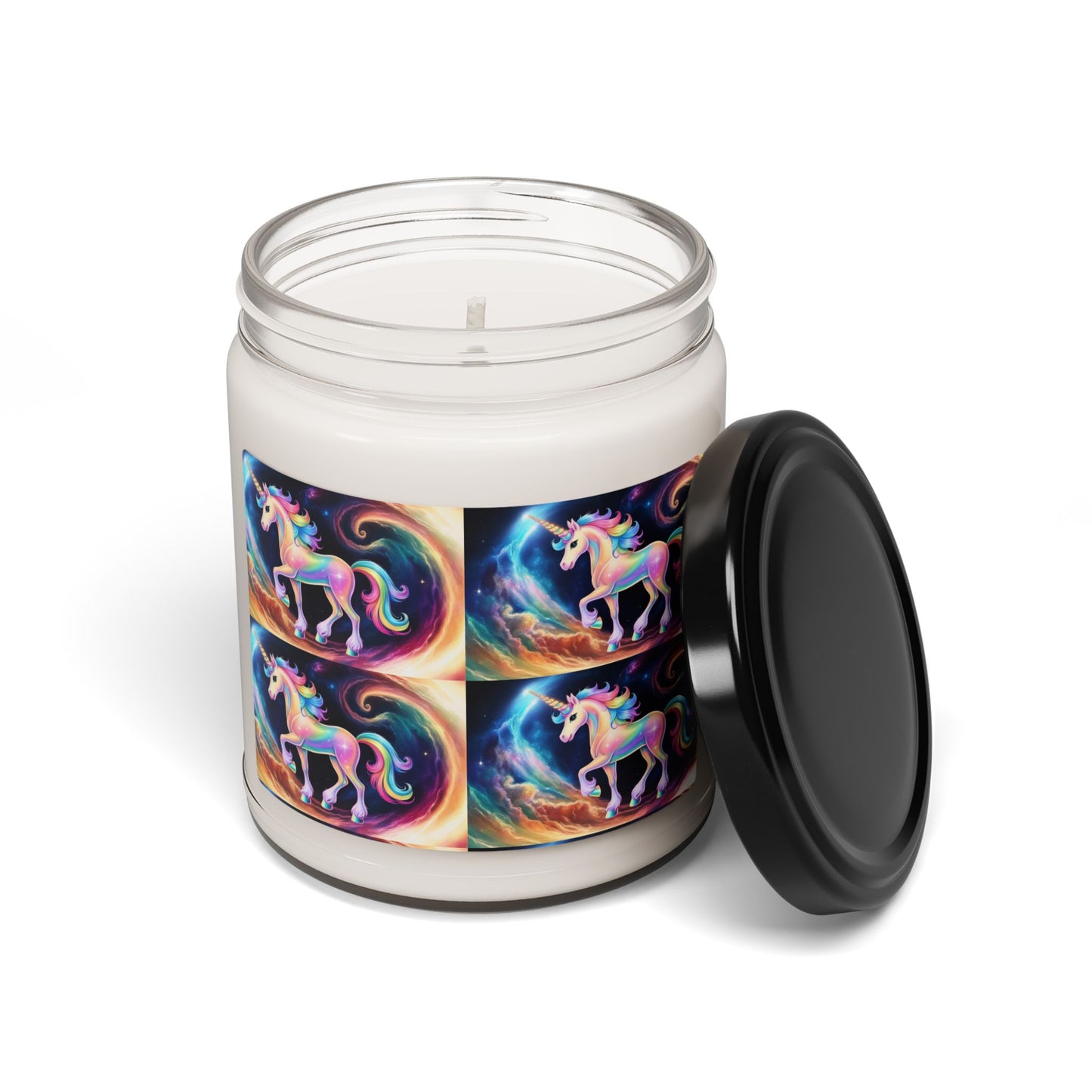 Glittery Psychedelic Unicorn- Scented Soy Candle, 9oz