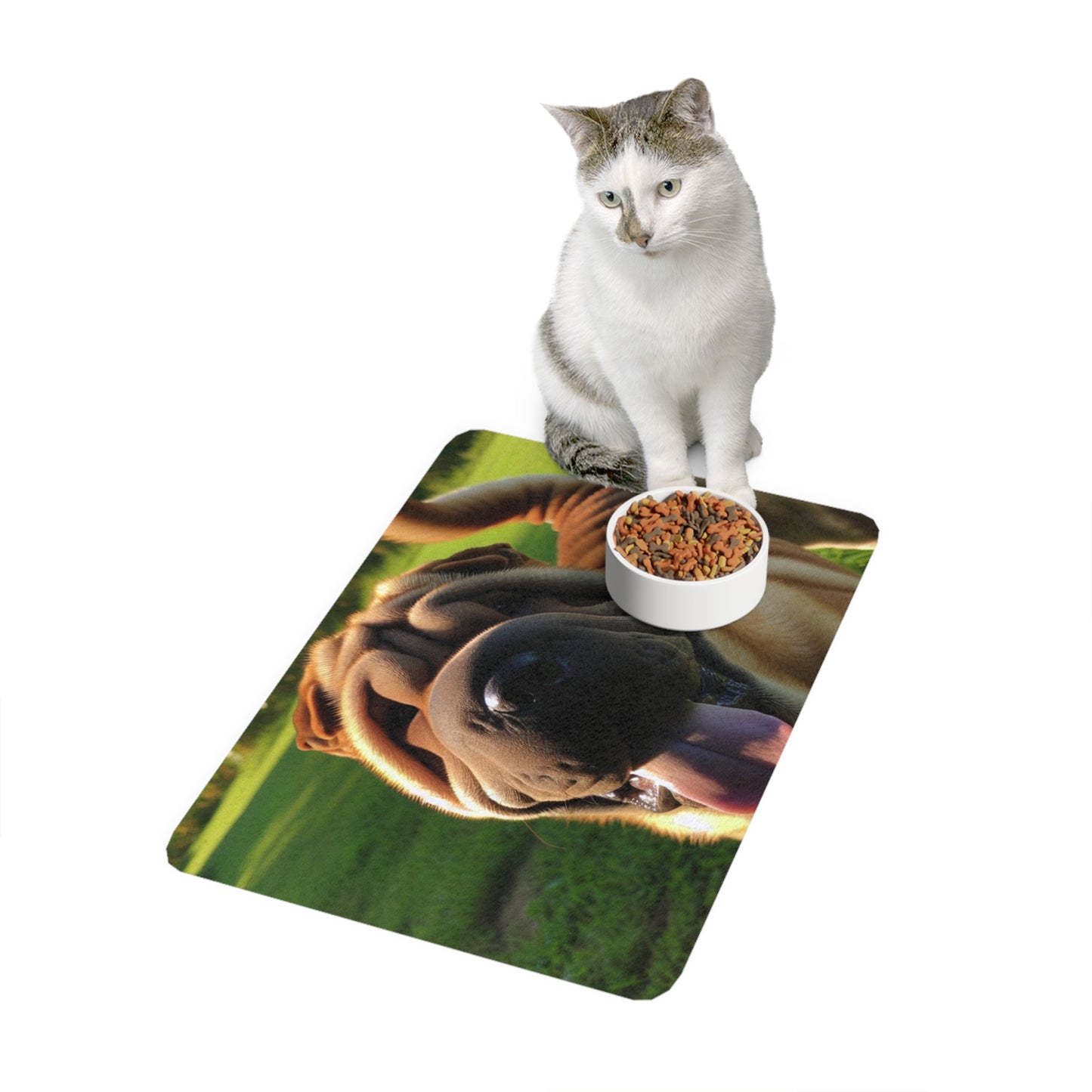 Pet Food Mat (12x18) - Shar Pei