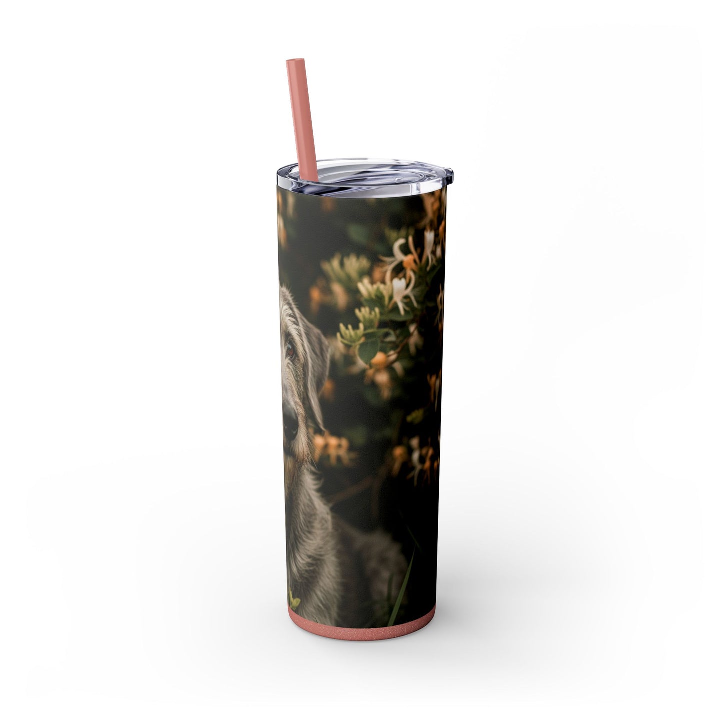 Otterhound Skinny Tumbler with Straw, 20oz