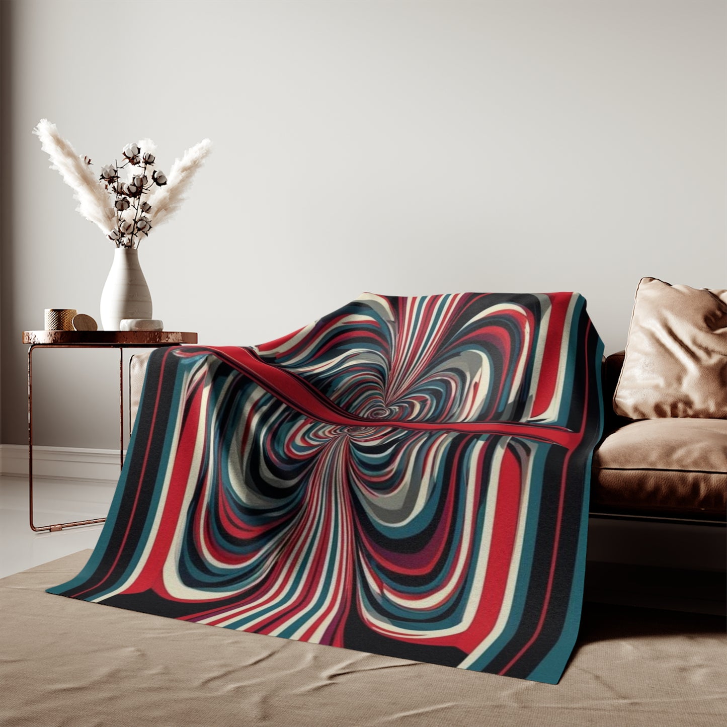Optical Illusion Sweatshirt Blanket