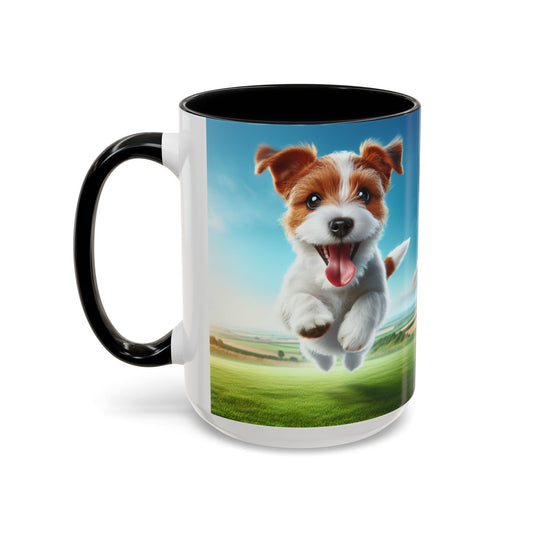 Russell Terrier Accent Coffee Mug - Perfect Gift for Dog Lovers