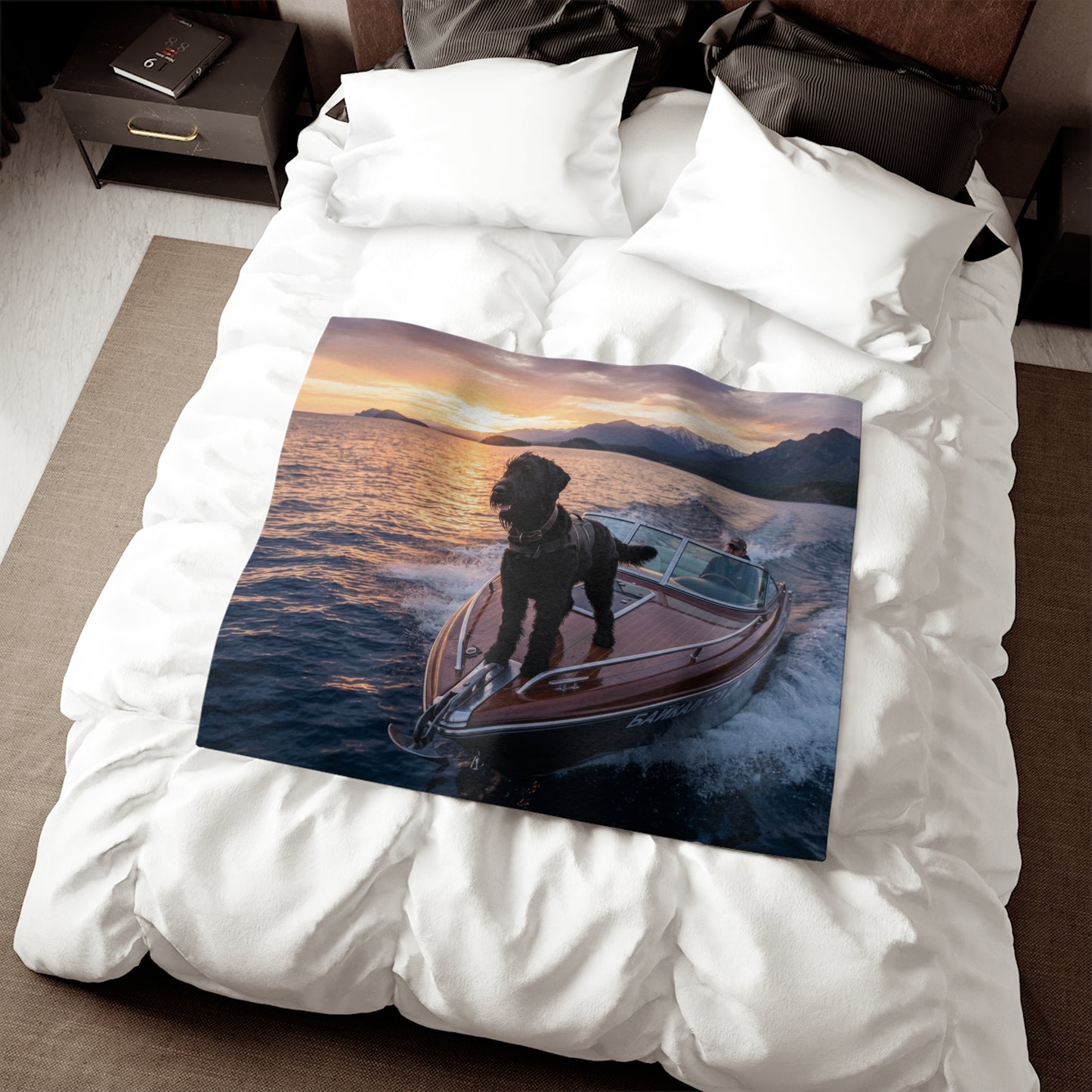 Black Russian Terrier Blanket