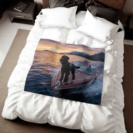 Black Russian Terrier Blanket