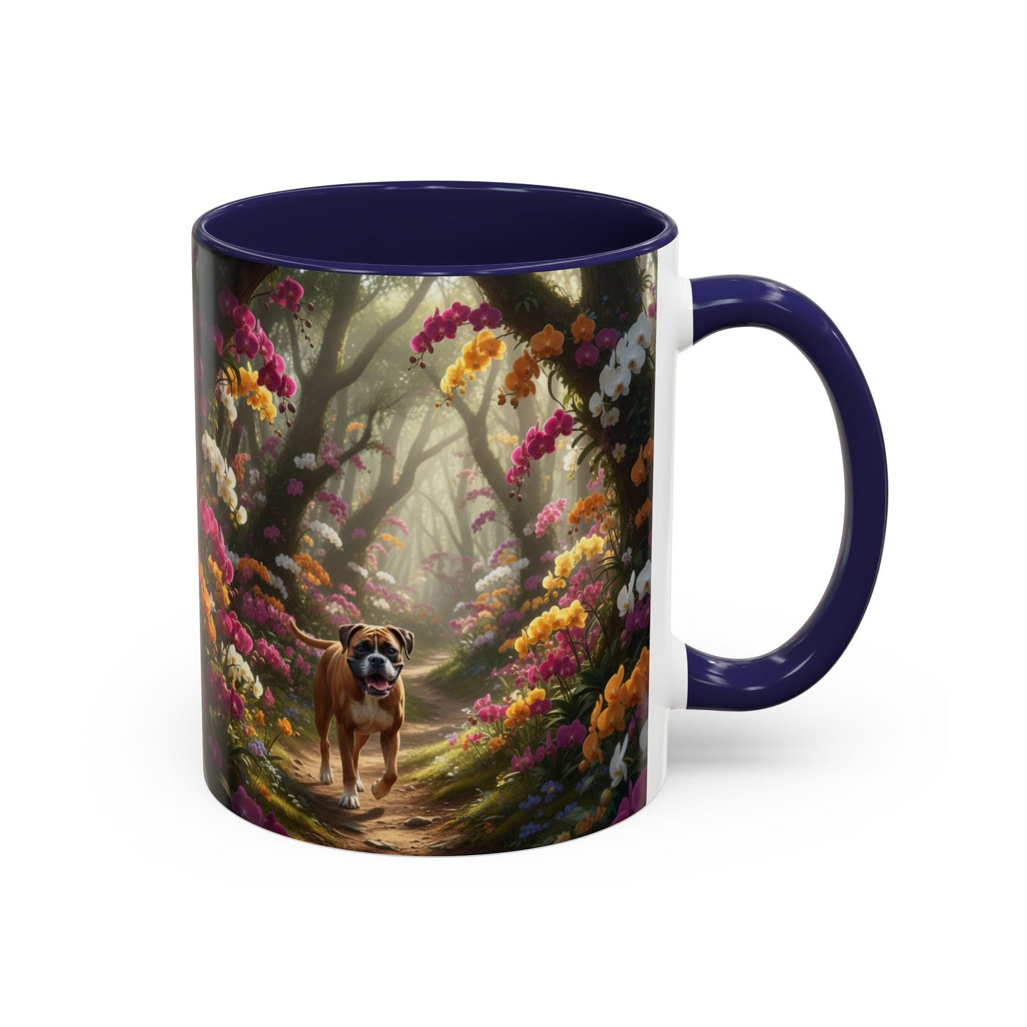 Boxer Accent Mug – Ceramic Coffee Cup