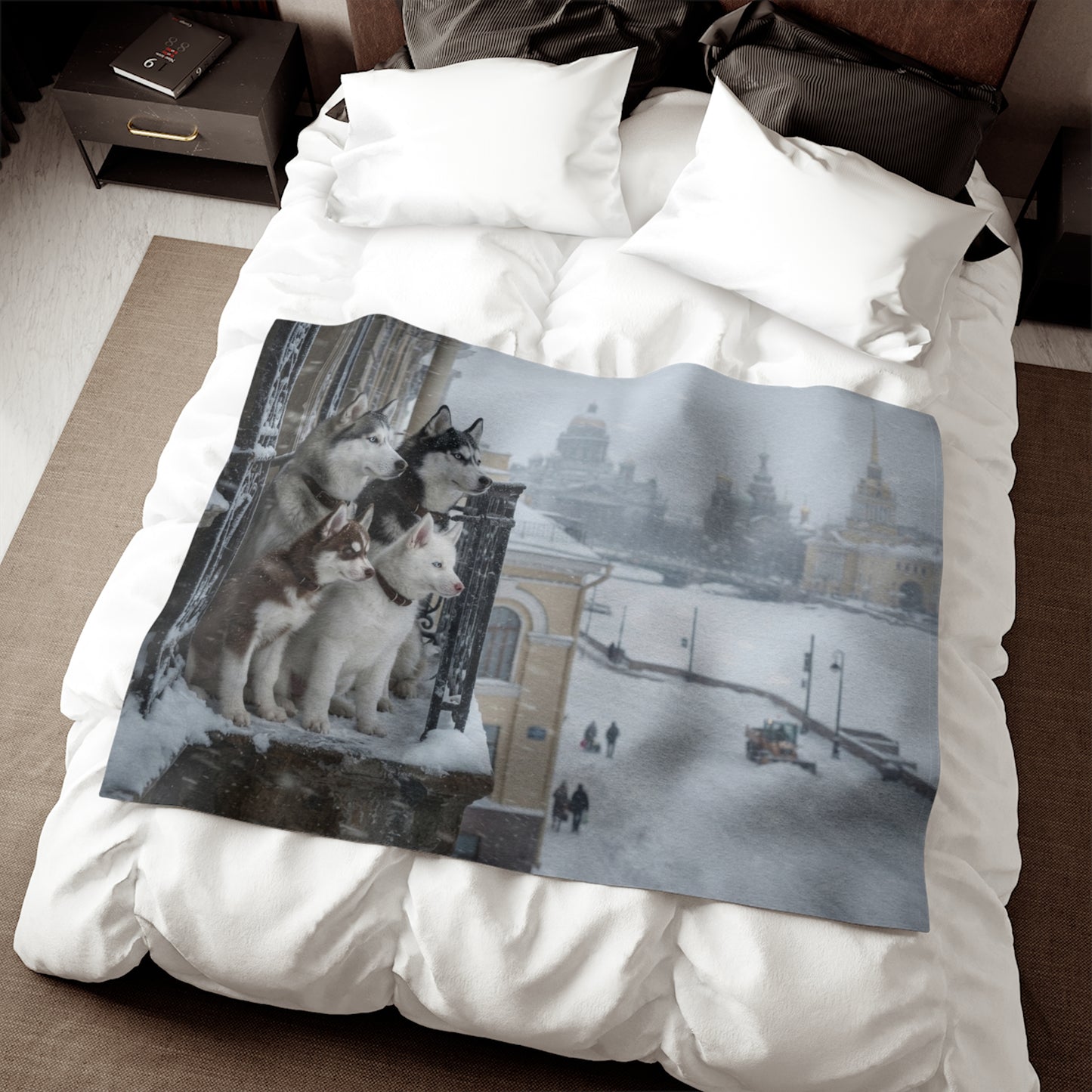 Siberian Husky Blanket