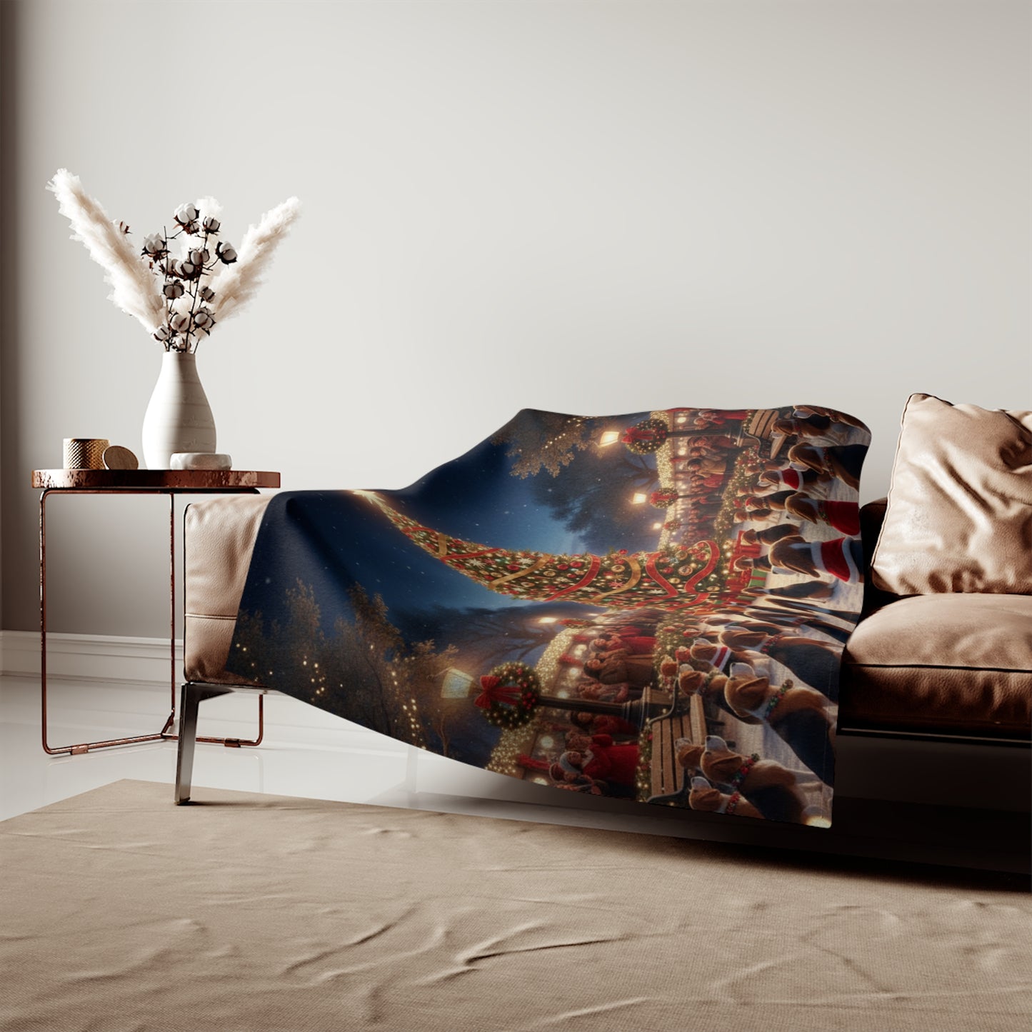 Christmas Tree Lighting Celebration Blanket
