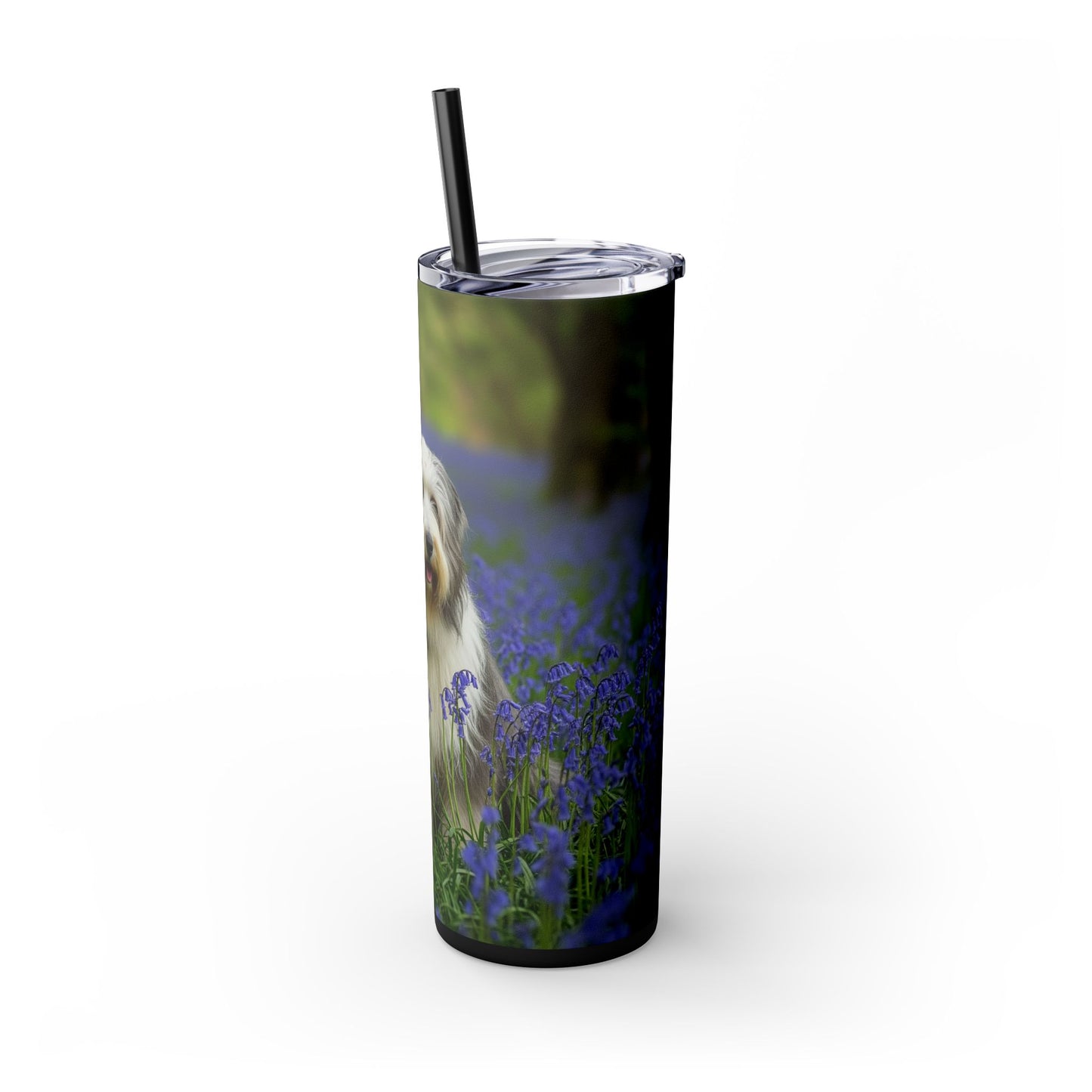 Bearded Collie Tumbler with Straw, 20oz