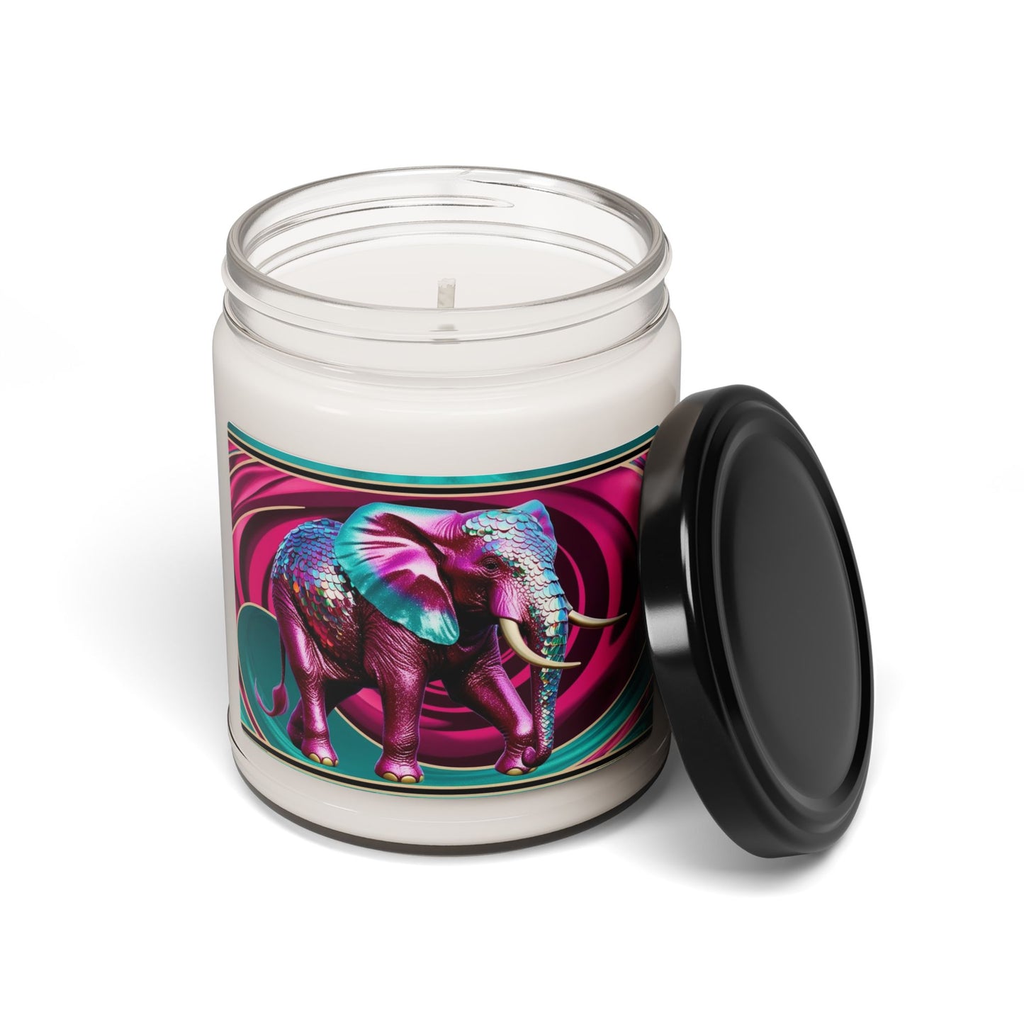 Psychedelic Elephant- Scented Soy Candle, 9oz