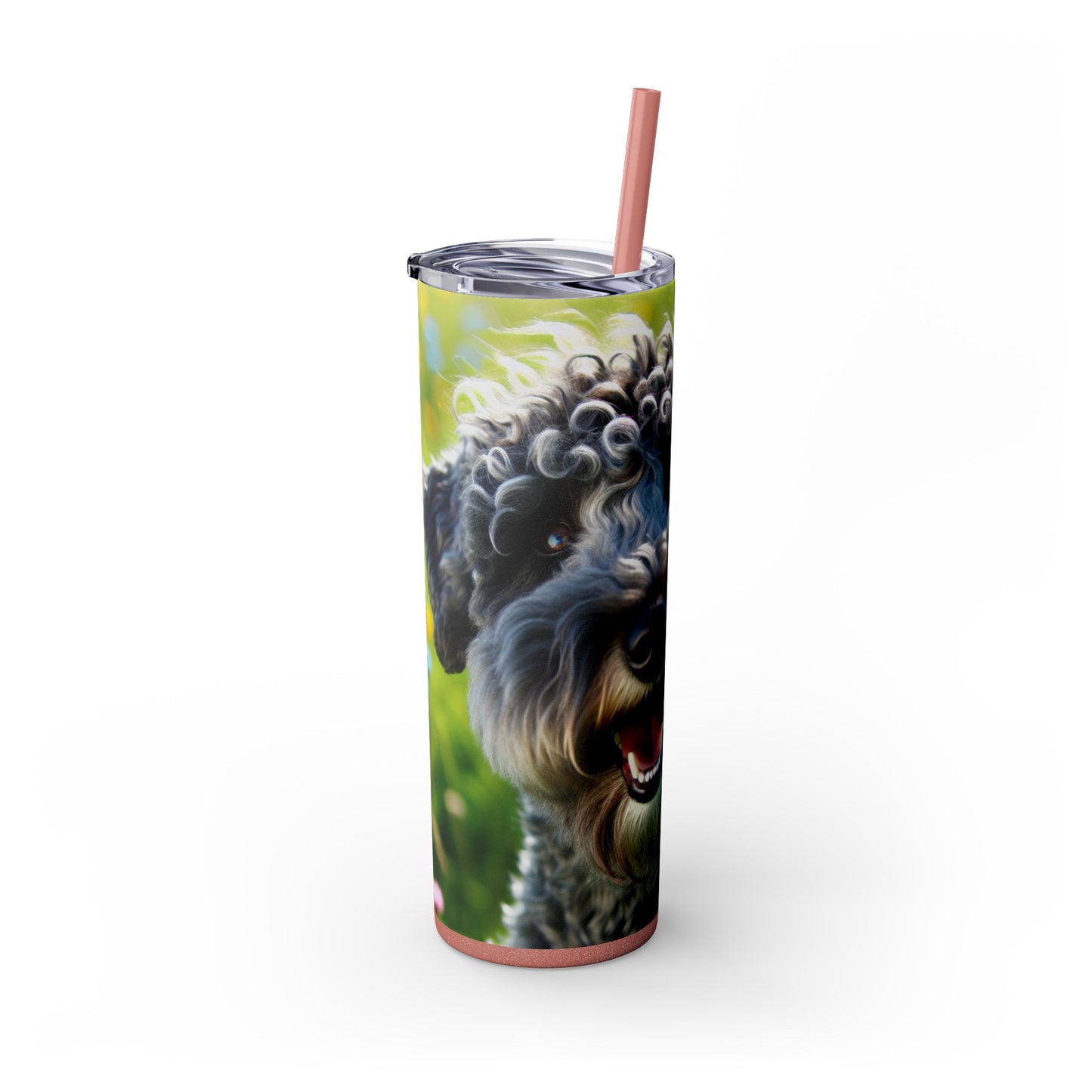 Kerry Blue Terrier Tumbler with Straw, 20oz