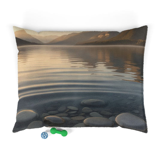 Ripple in a Mountain Lake Pet Bed