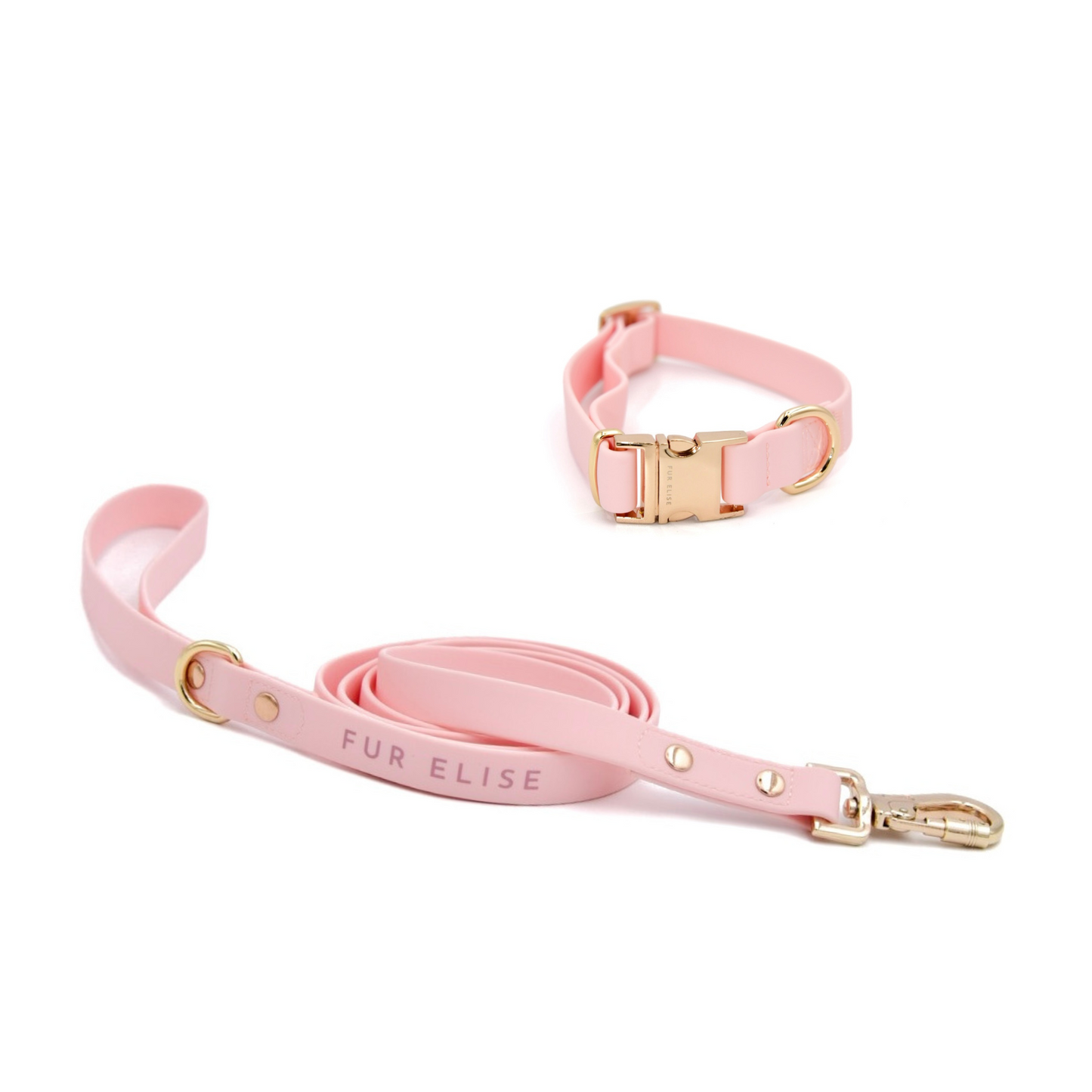 Conjunto de collar y correa Elise - Rosa