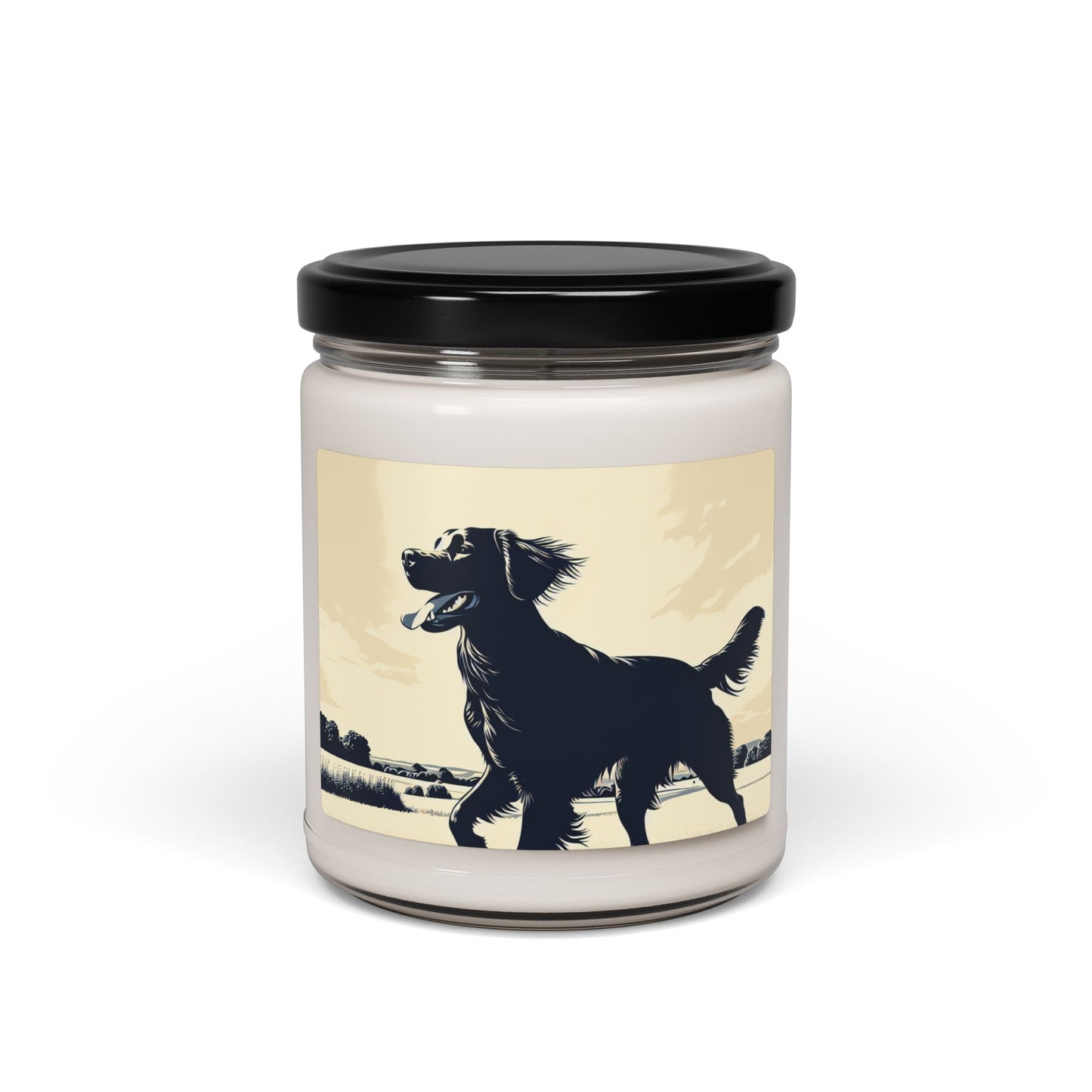 Flat Coated Retriever- Scented Soy Candle, 9oz