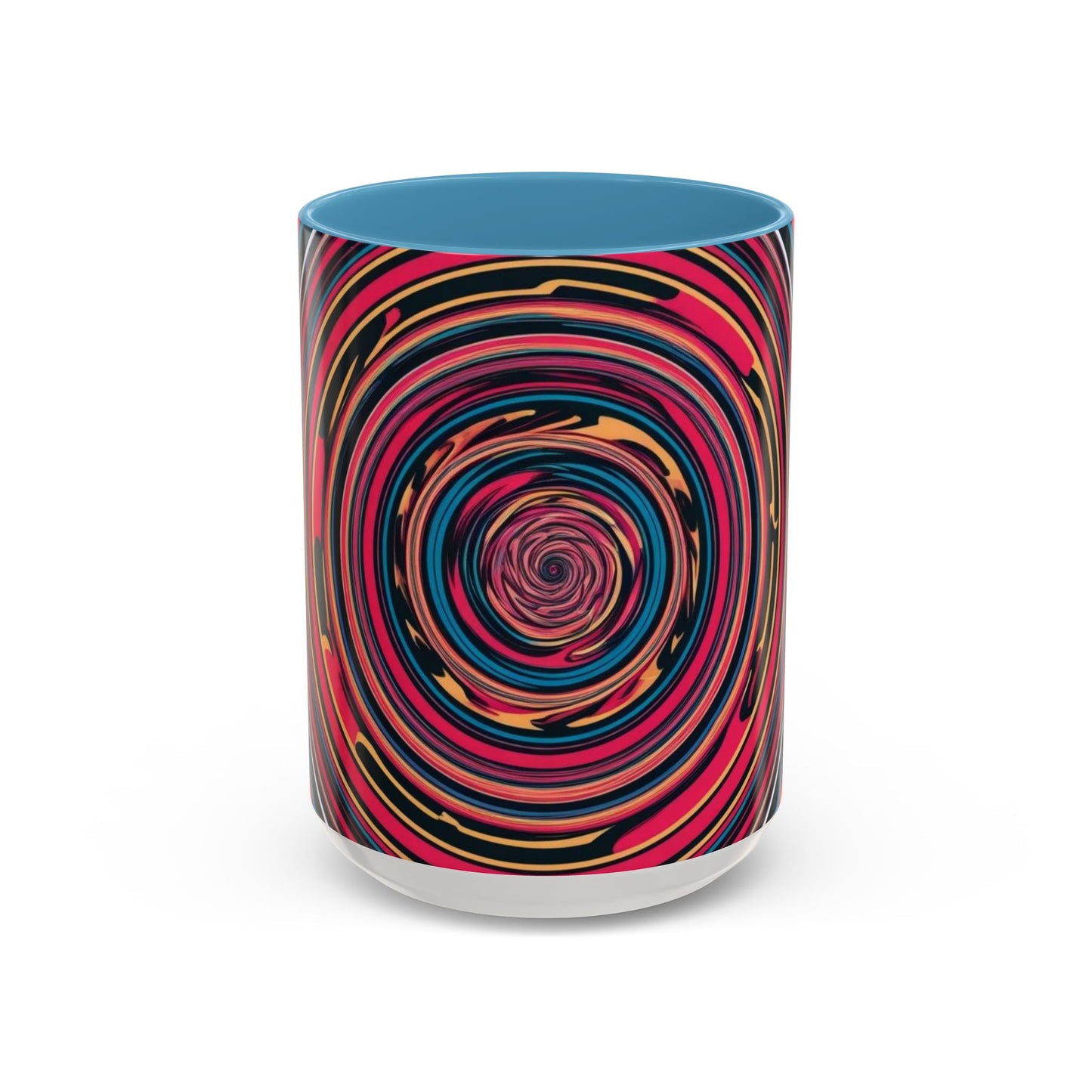 Optical Illusion Accent Mug – Ceramic Coffee Cup