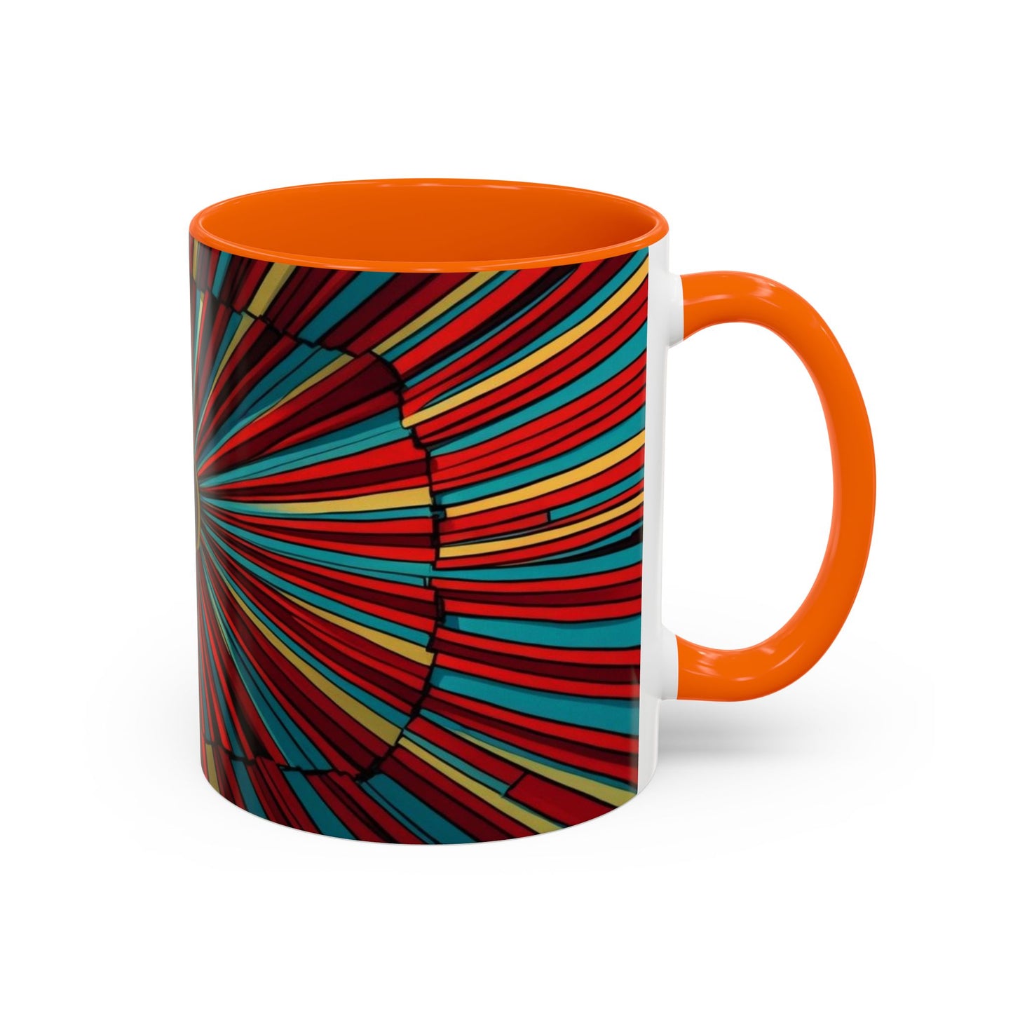 Optical Illusion Accent Mug – Ceramic Coffee Cup