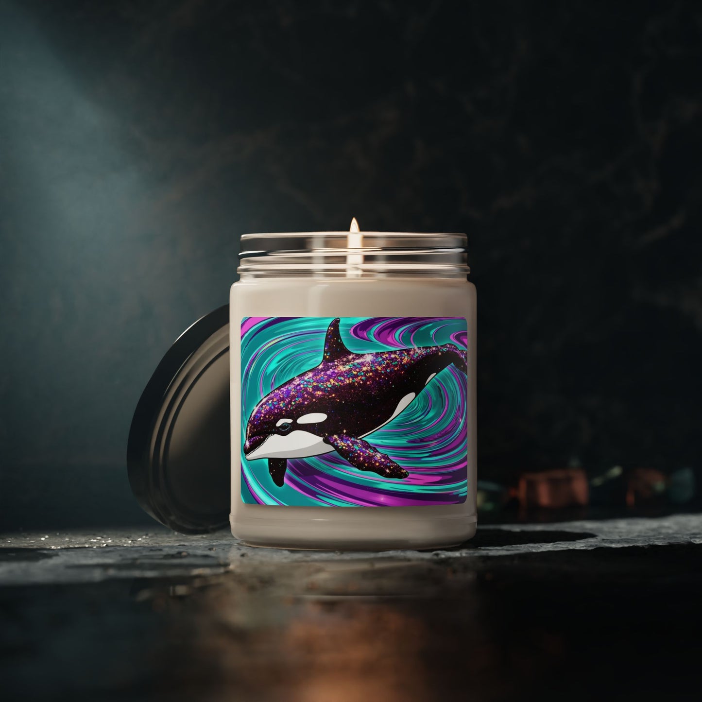 Psychedelic Orca- Scented Soy Candle, 9oz