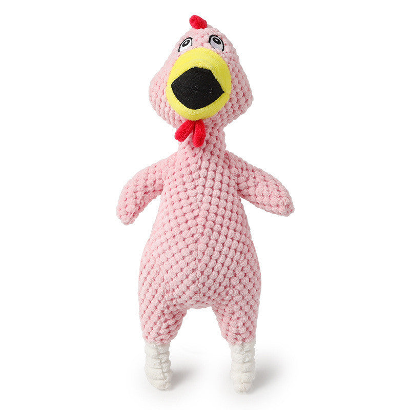 Sounding Screaming Chicken Dog Toy