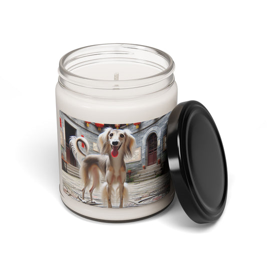 Bougie parfumée au soja Saluki chinois, 255 g 
