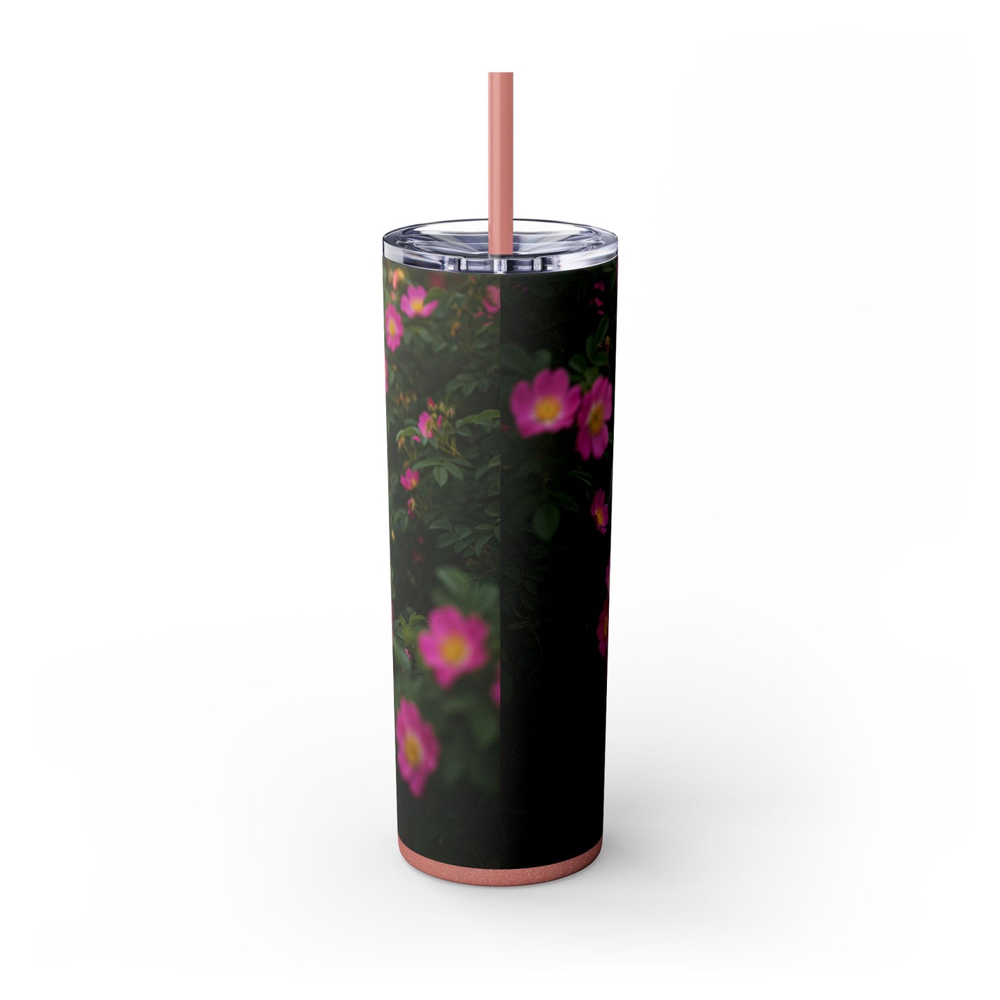 Old English Sheepdog Skinny Tumbler with Straw, 20oz