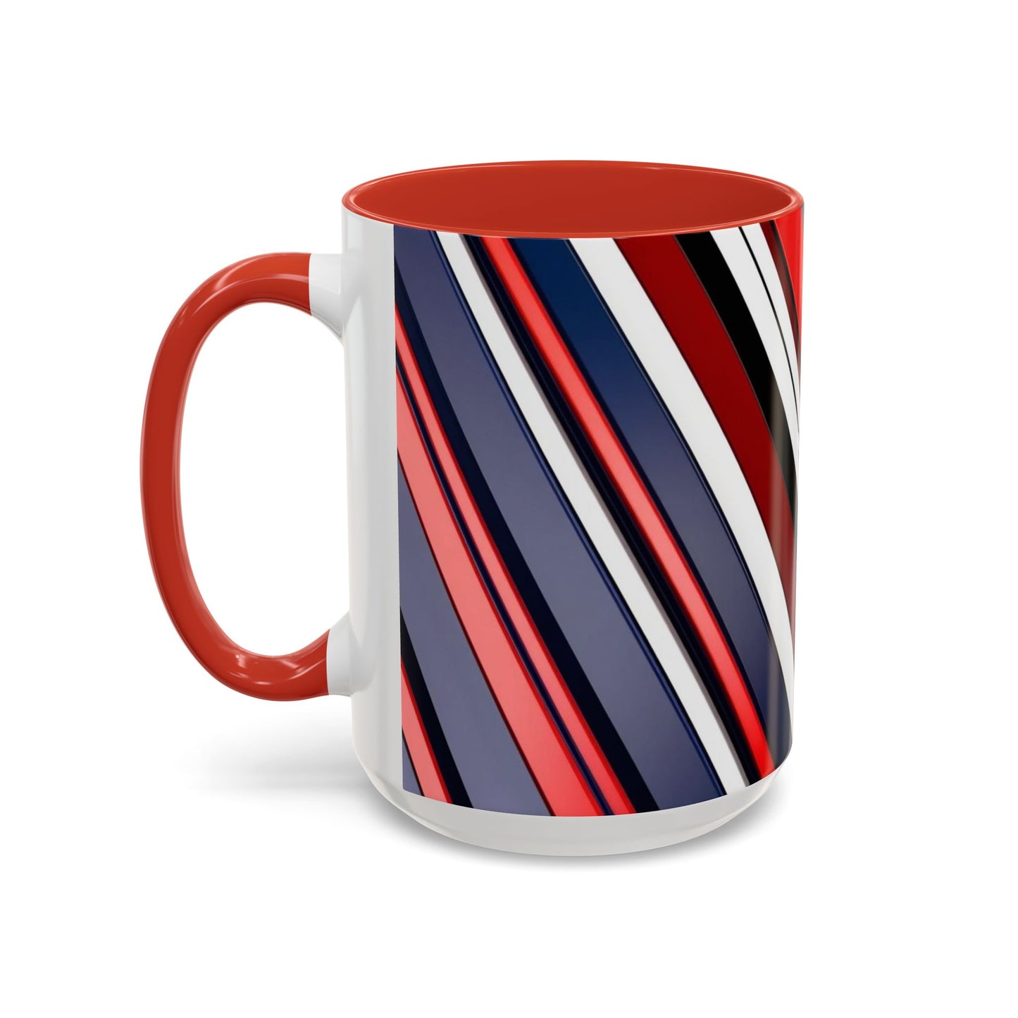 Optical Illusion Accent Mug – Ceramic Coffee Cup
