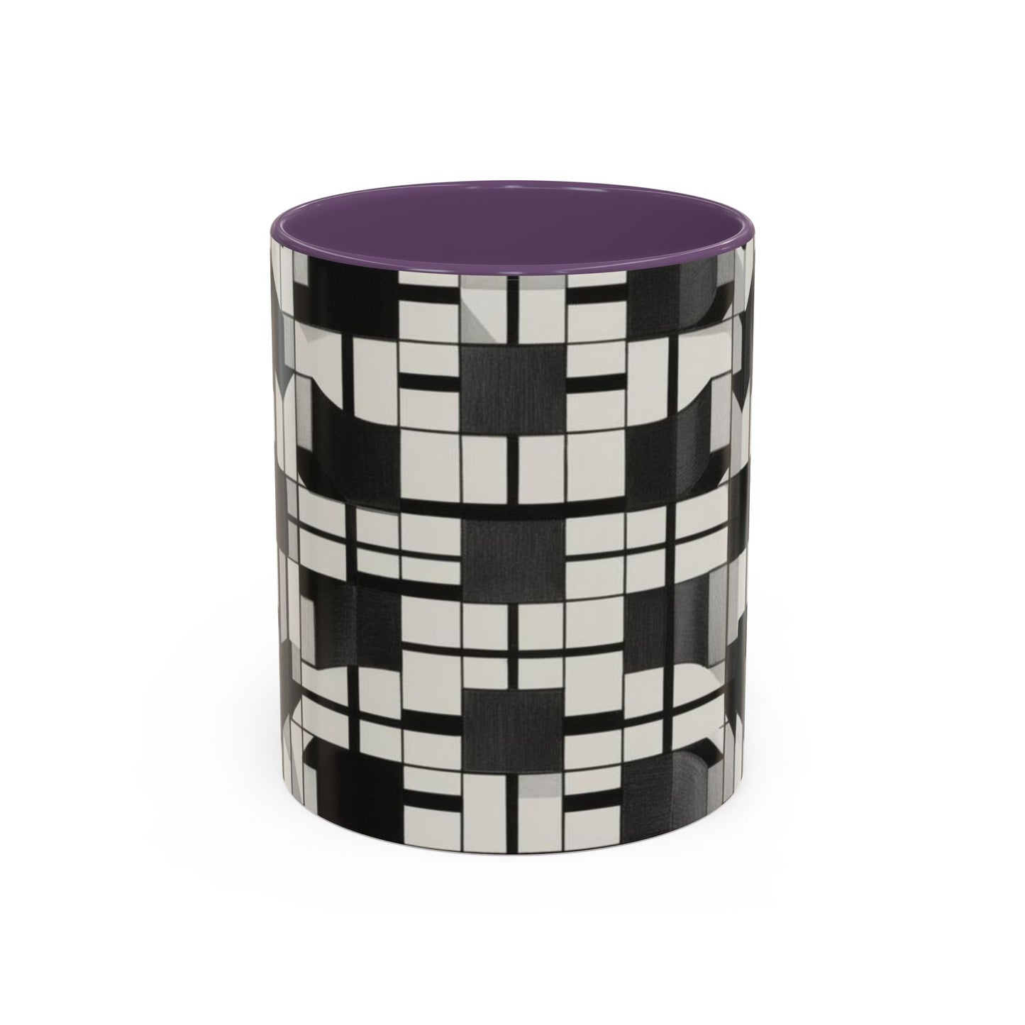 Optical Illusion Accent Mug – Ceramic Coffee Cup