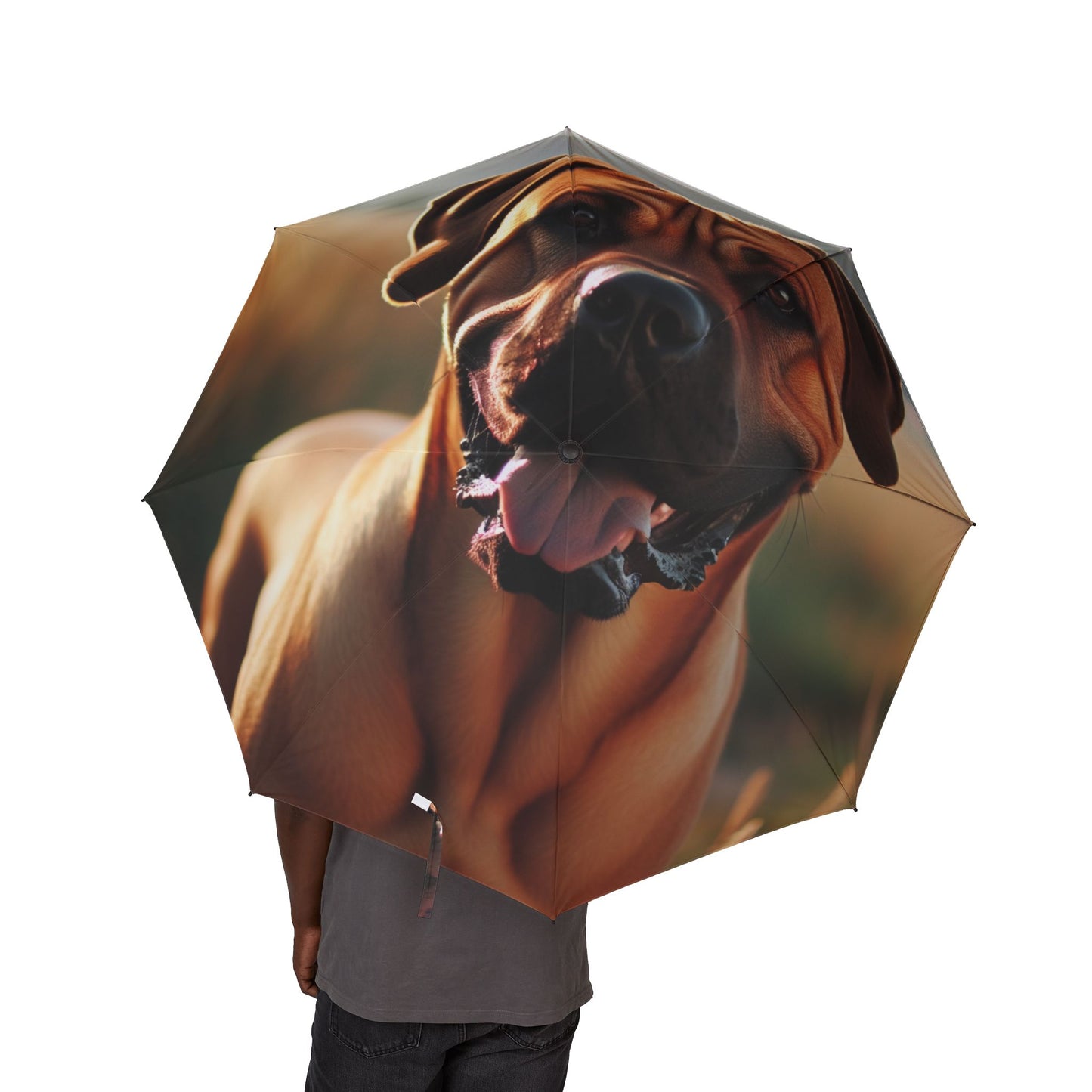 48" Semi-Automatic Umbrella – Windproof Large Travel Rain Umbrella