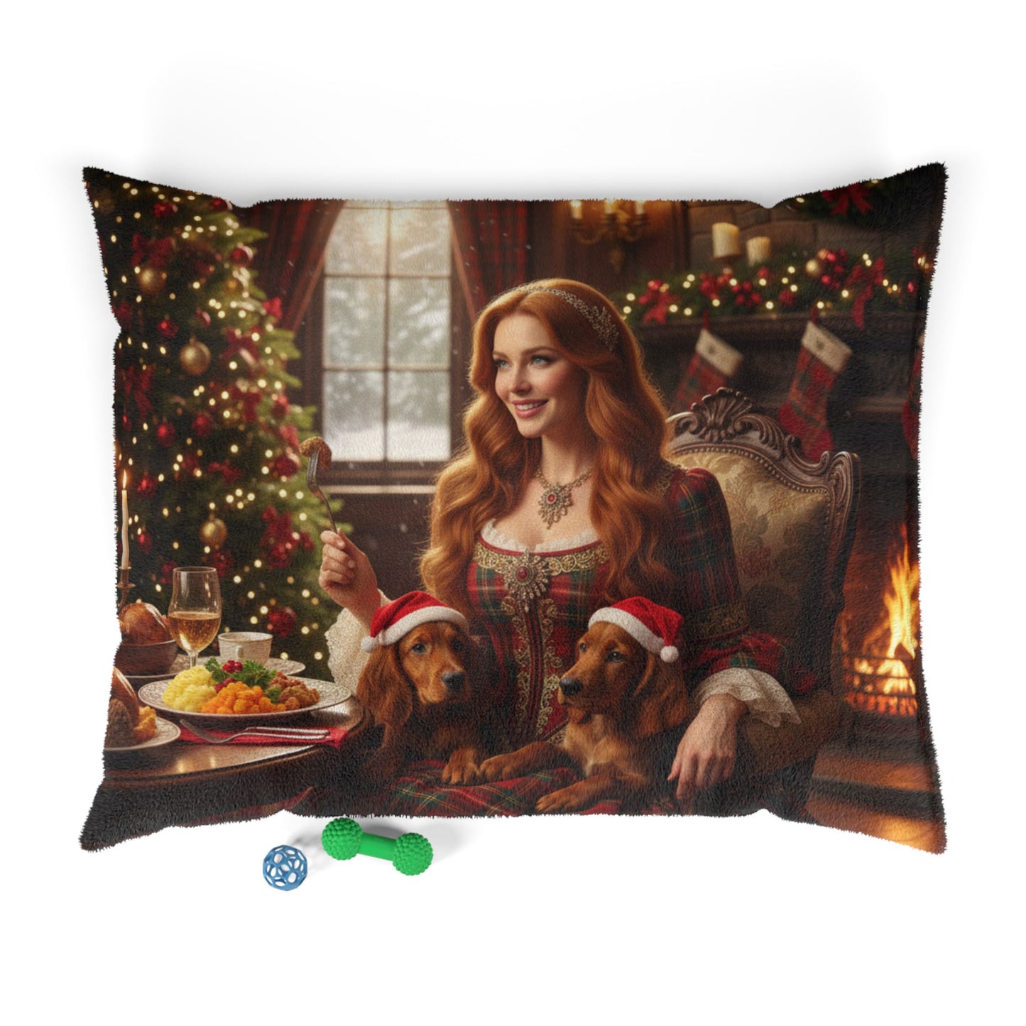 Scottish Holiday Feast Pet Bed