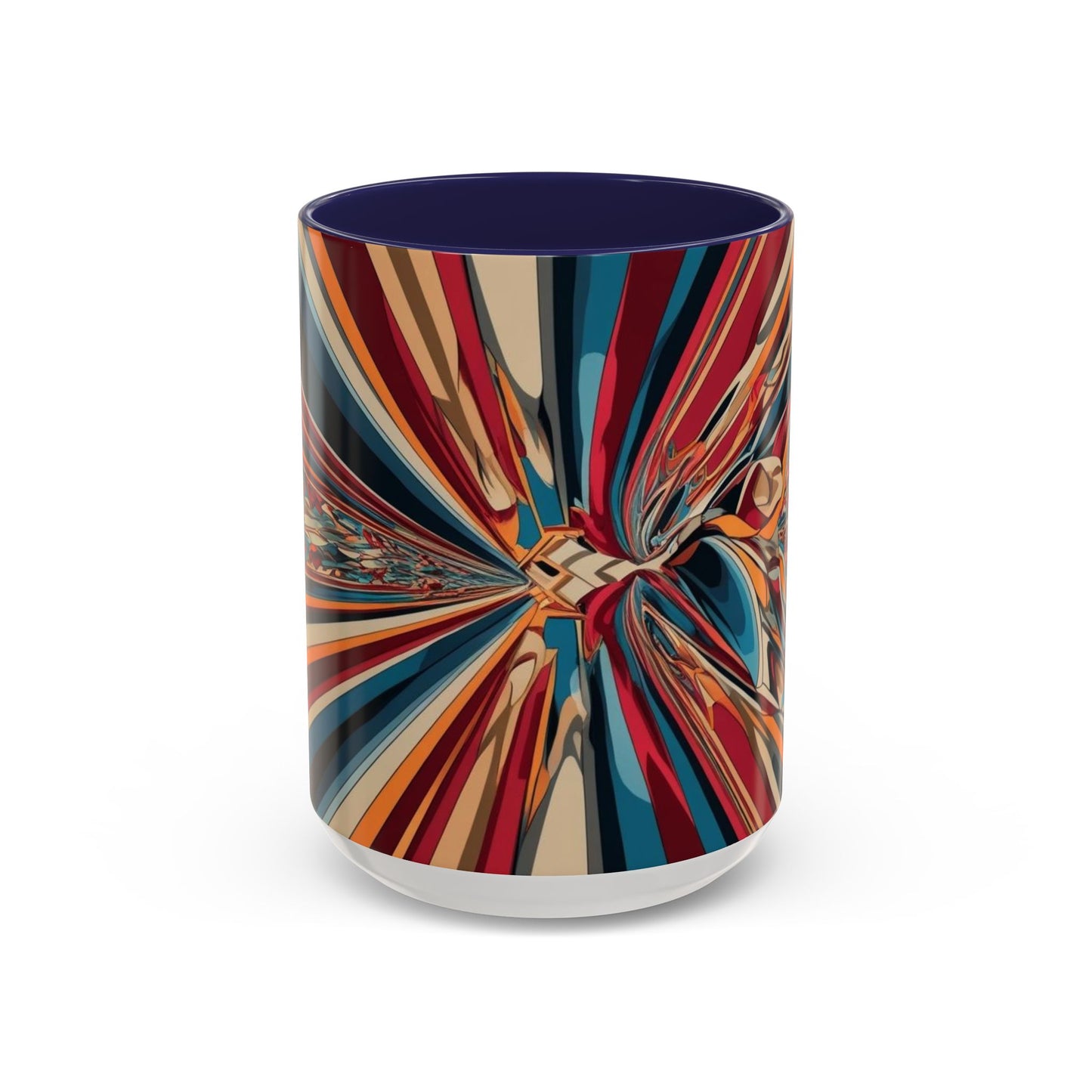 Optical Illusion Accent Mug – Ceramic Coffee Cup