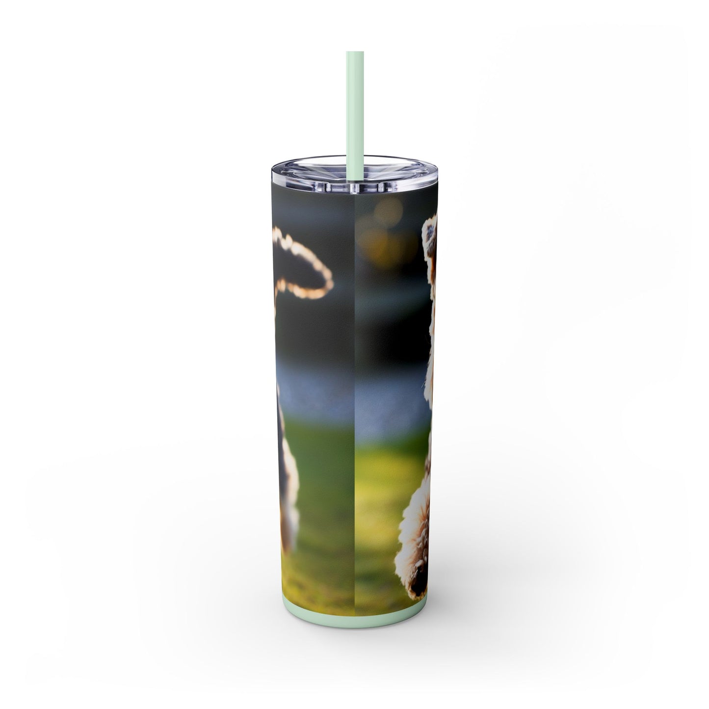 Lakeland Terrier Skinny Tumbler with Straw, 20oz