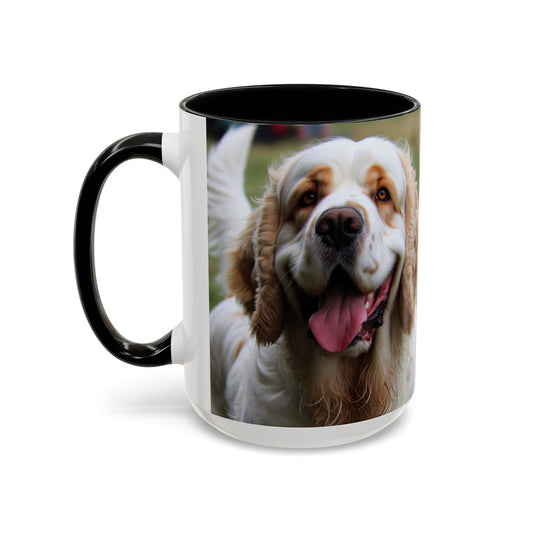 Clumber Spaniel Accent Coffee Mug - Perfect Gift for Dog Lovers