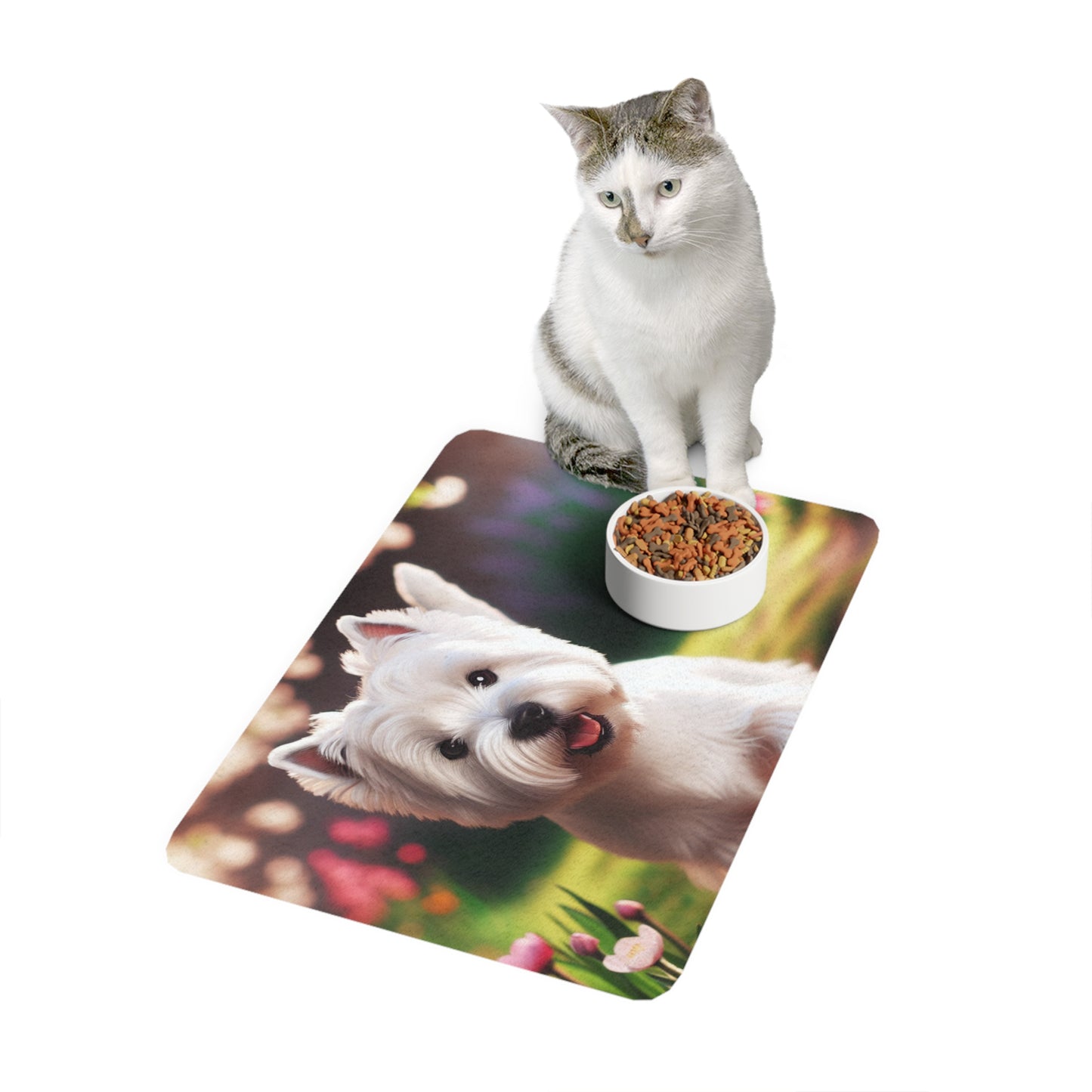 Pet Food Mat (12x18) - West Highland White Terrier