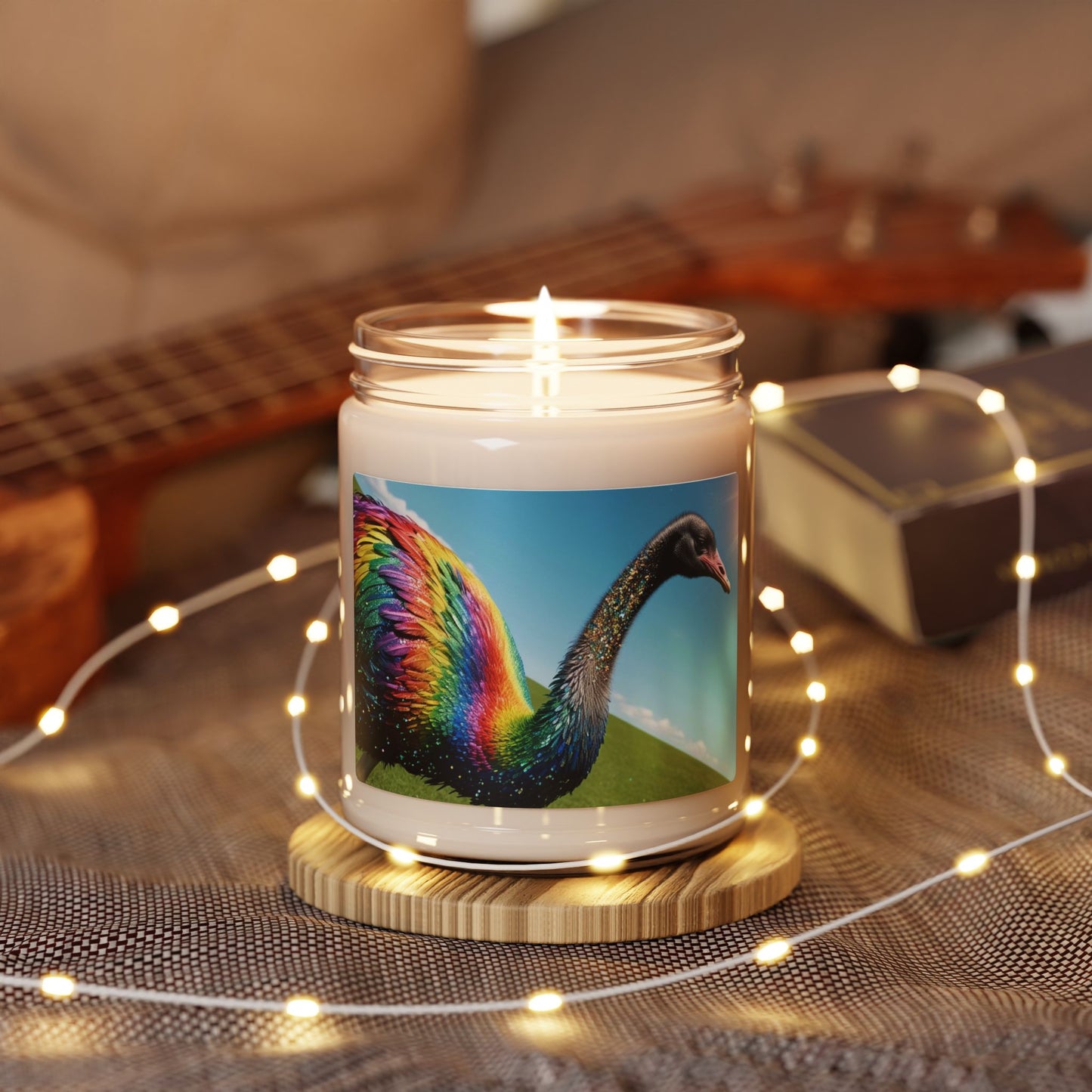 Rainbow Emu- Scented Soy Candle, 9oz