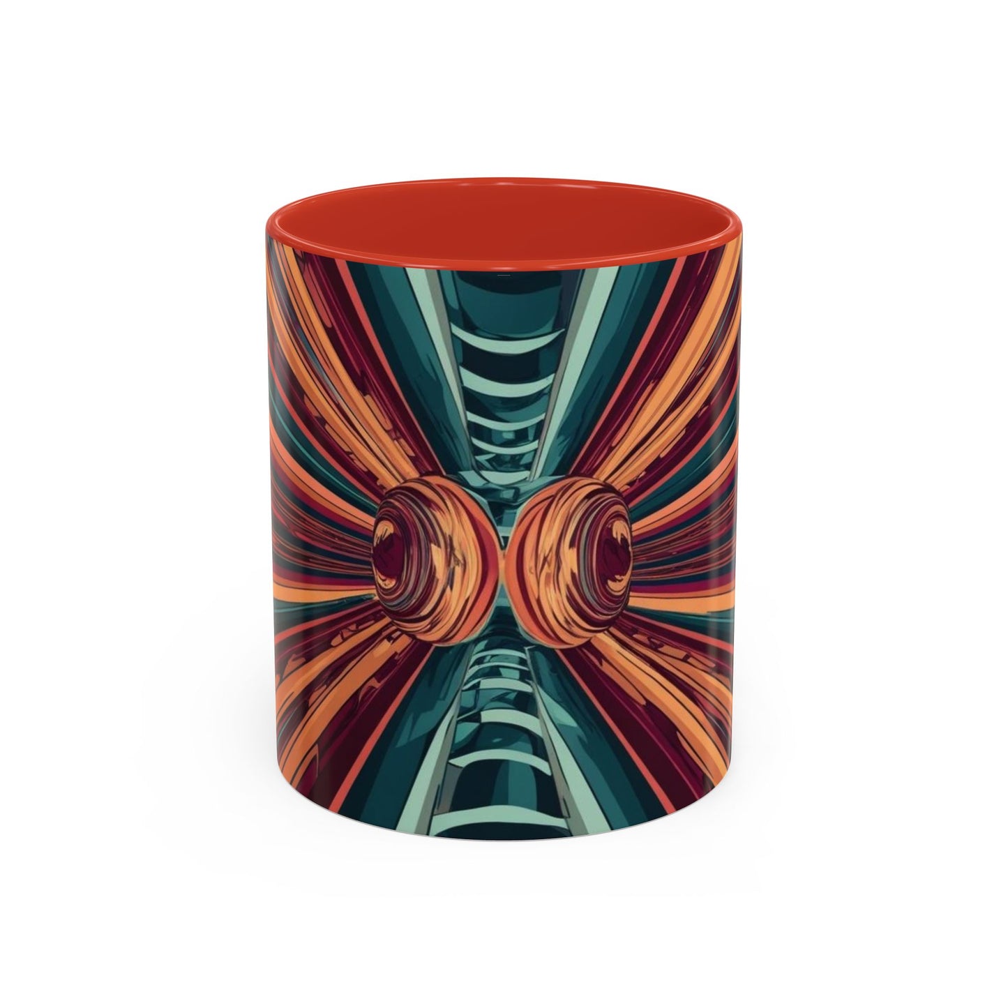 Optical Illusion Accent Mug – Ceramic Coffee Cup