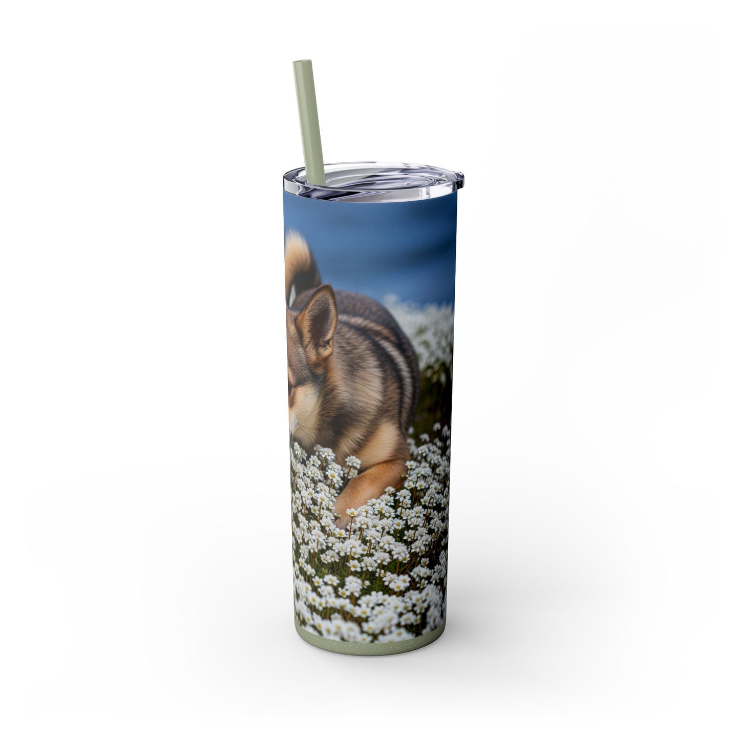 Norwegian Lundehund Tumbler with Straw, 20oz