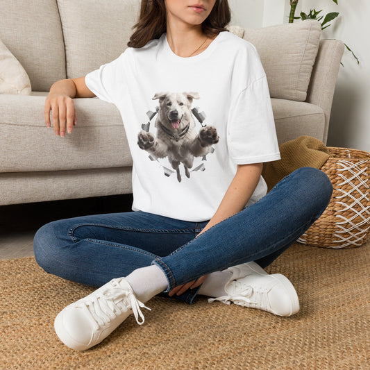 White Swiss Mountain Dog Tee Shirt