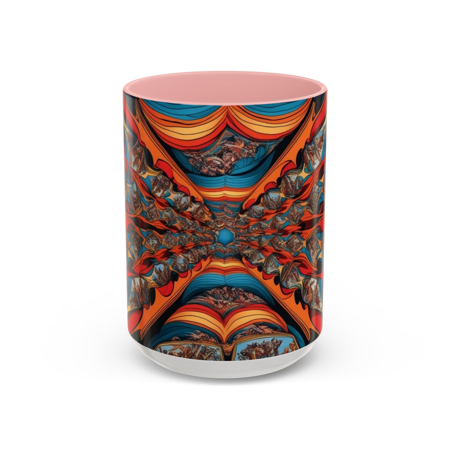 Optical Illusion Accent Mug – Ceramic Coffee Cup