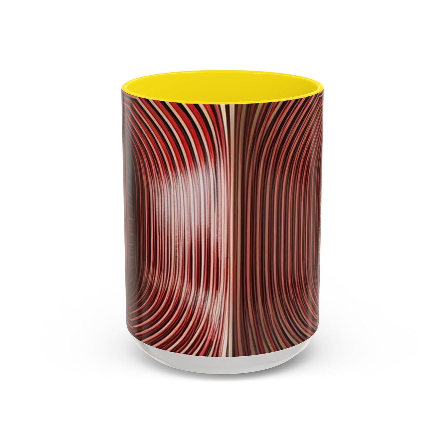 Optical Illusion Accent Mug – Ceramic Coffee Cup