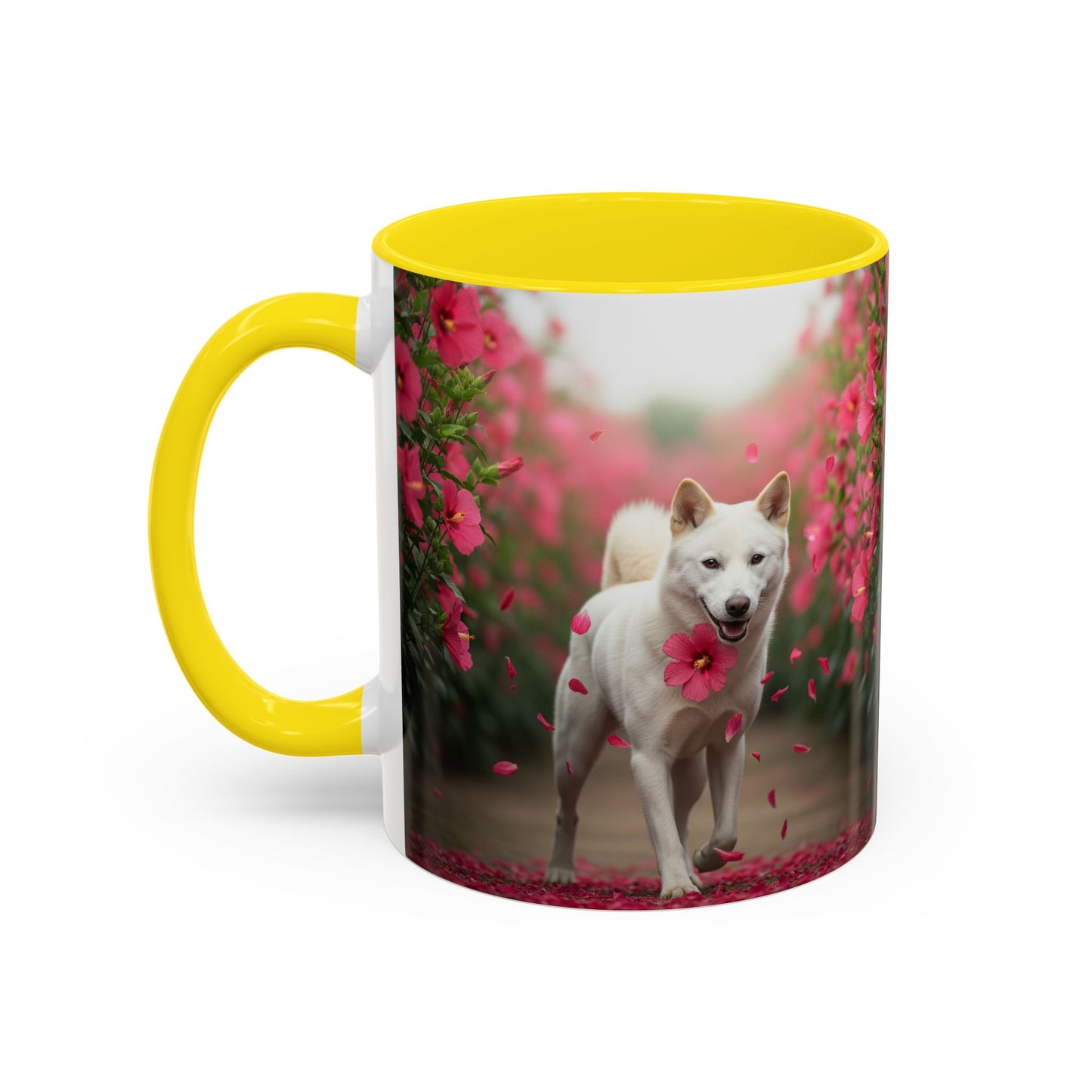 Taza de café con diseño de perro Jindo coreano: el regalo perfecto para los amantes de los perros.