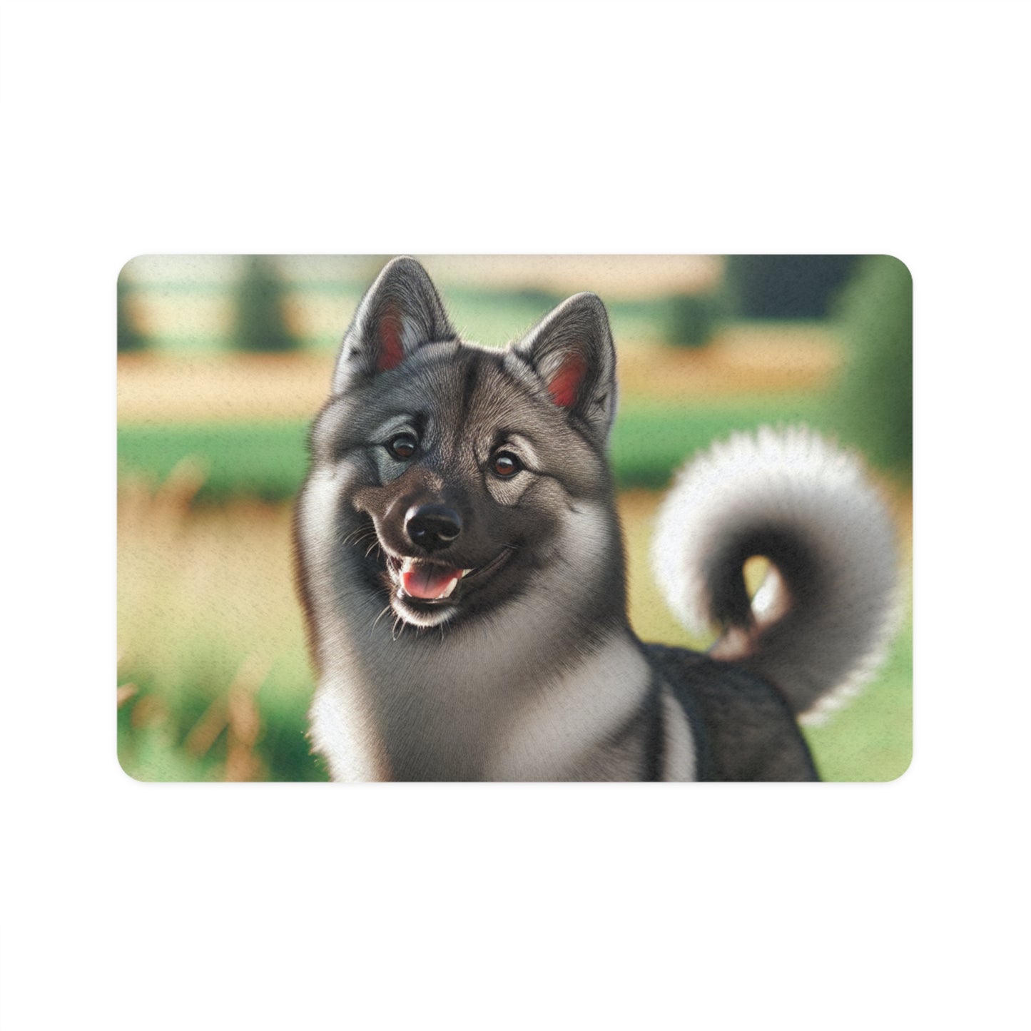 Pet Food Mat (12x18) - Norwegian Elkhound