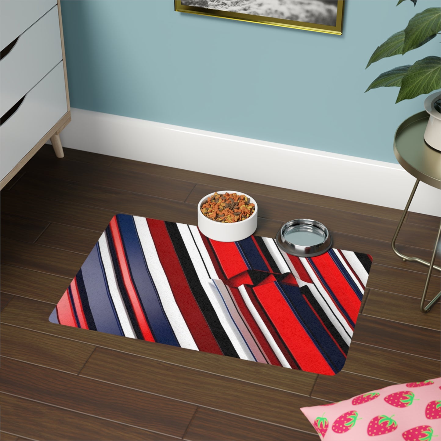 Pet Food Mat (12x18) - Optical Illusion