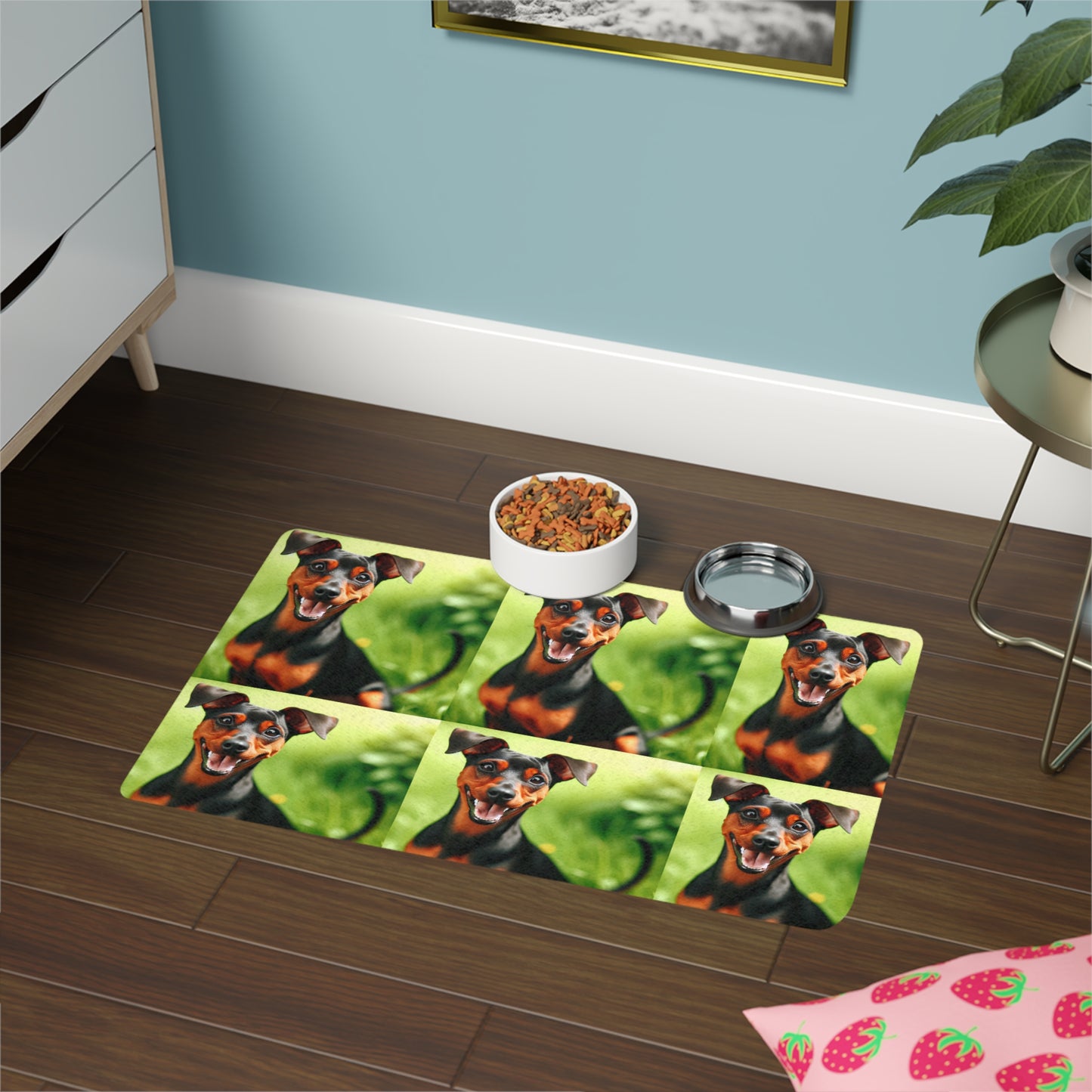 Pet Food Mat (12x18) - German Pinscher