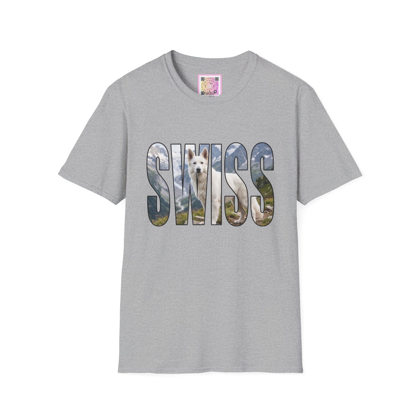 White Swiss Mountain Dog Tee Shirt