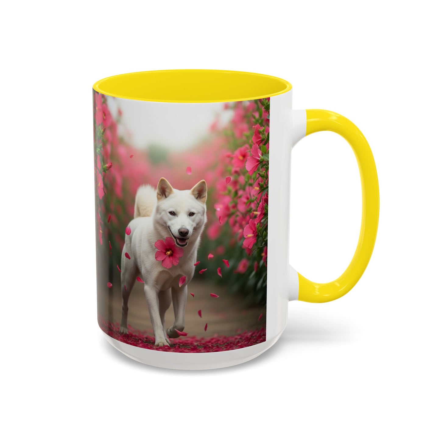 Taza de café con diseño de perro Jindo coreano: el regalo perfecto para los amantes de los perros.