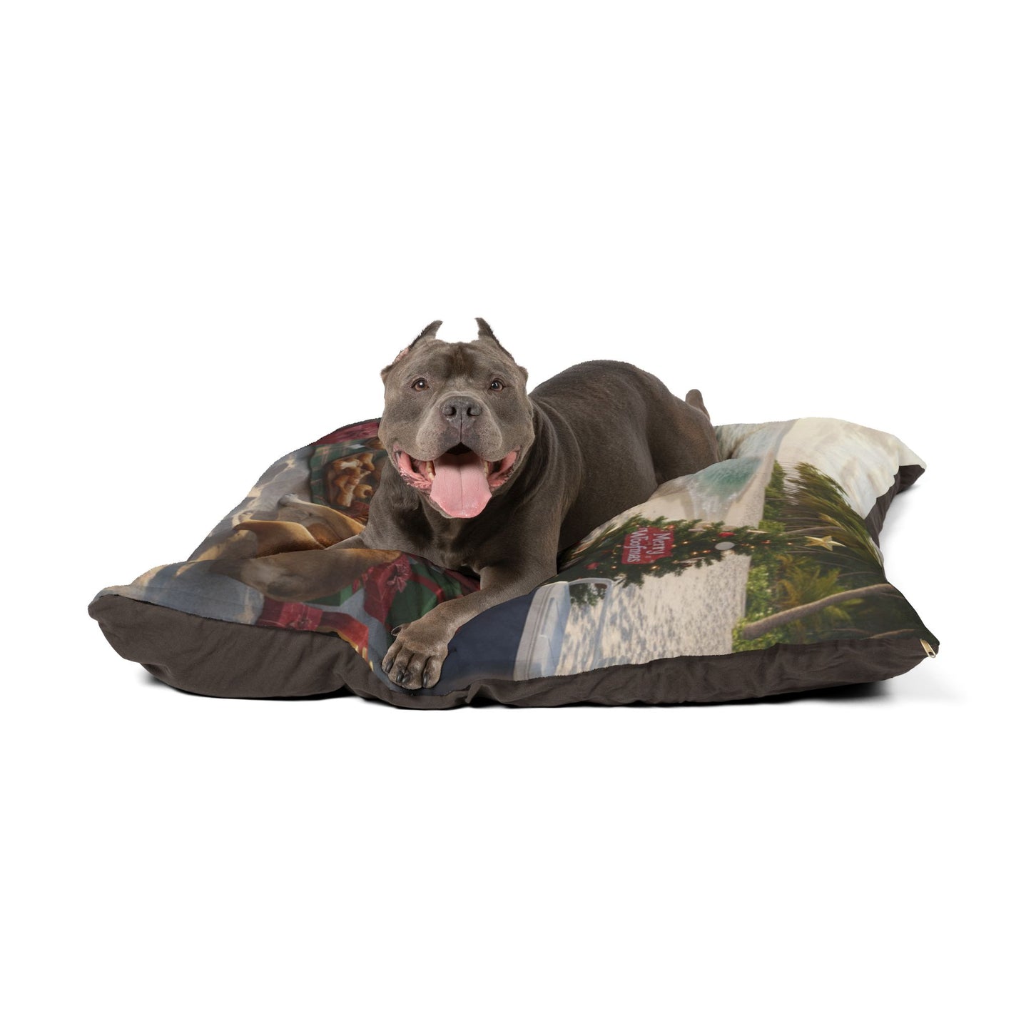 Bulldogs Beach Holiday Picnic Pet Bed
