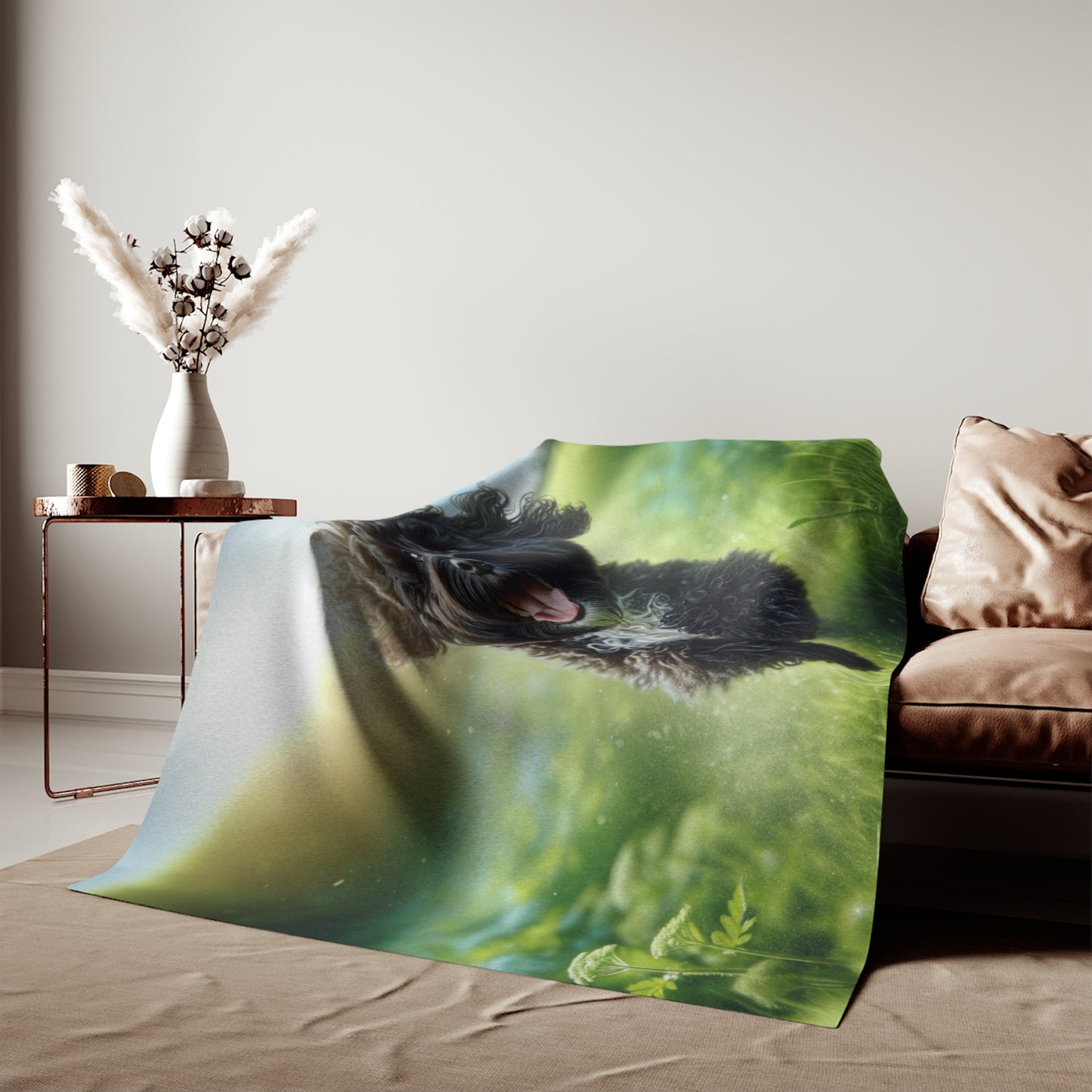 Portuguese Water Dog Sweatshirt Blanket
