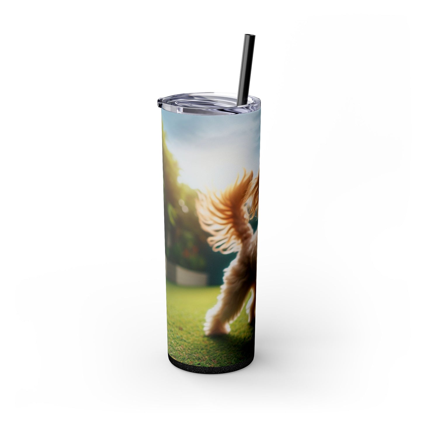Skinny Tumbler with Straw – 20 oz Stainless Steel Cup