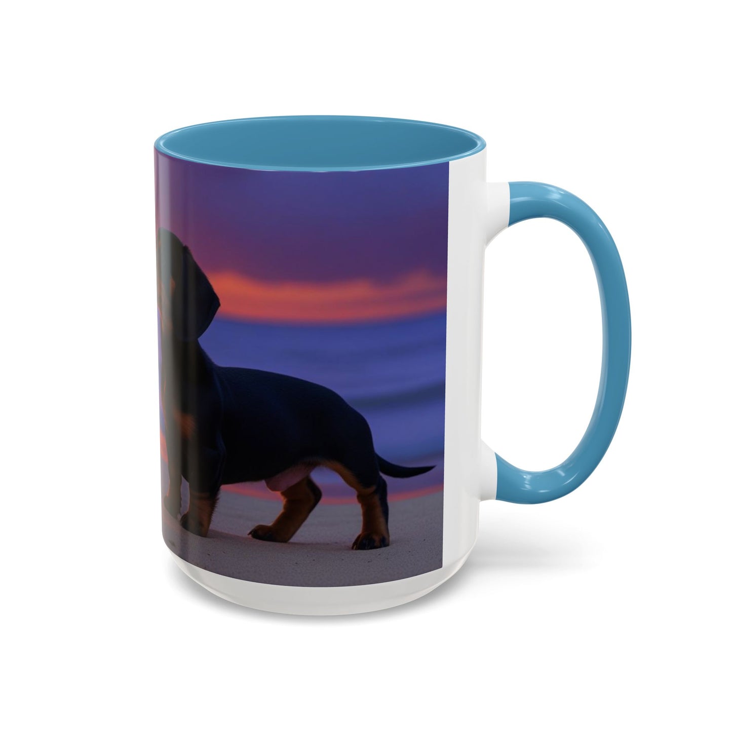 Dachshund Love Accent Coffee Mug - Perfect Gift for Dog Lovers