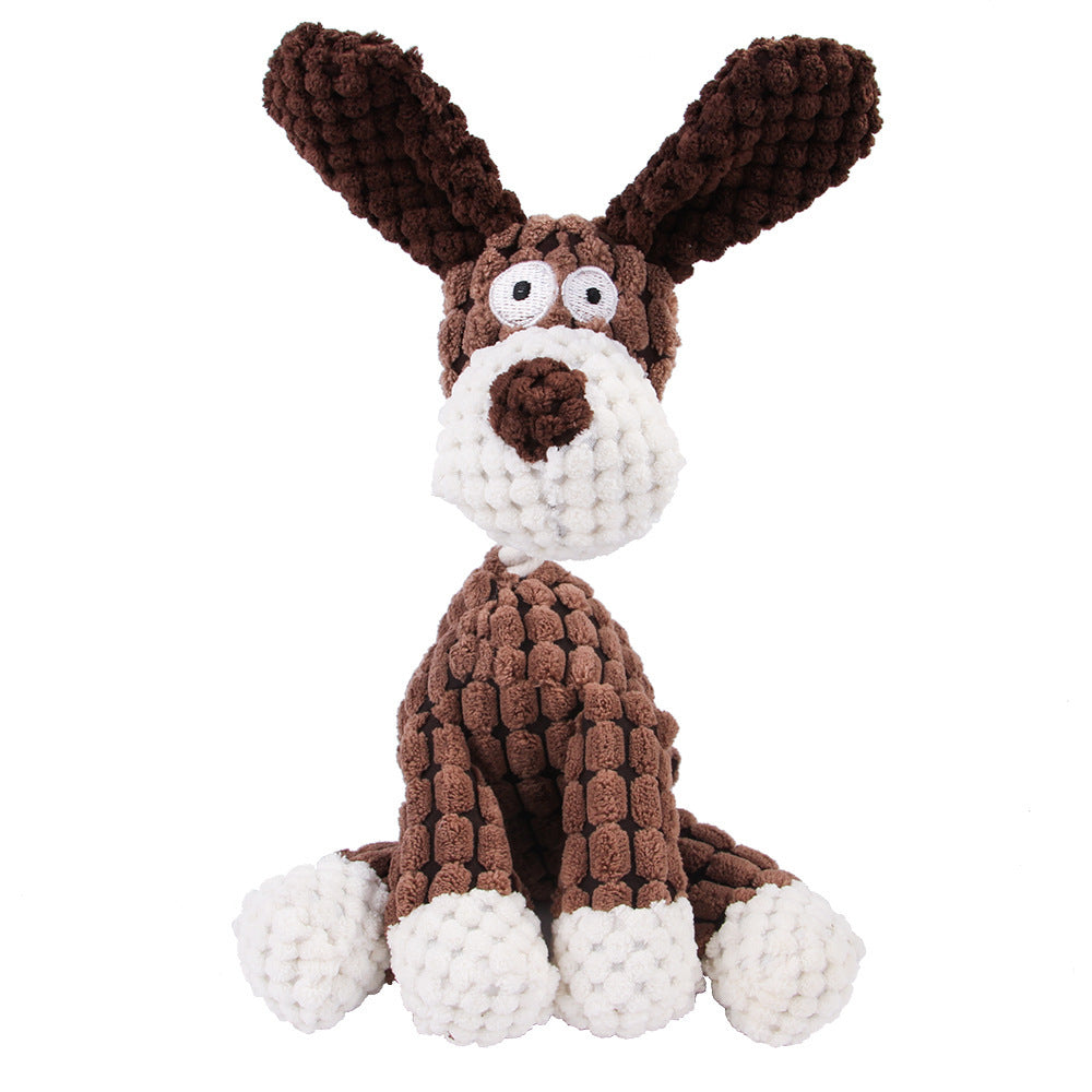 Squeaky Donkey Plush Dog Toy