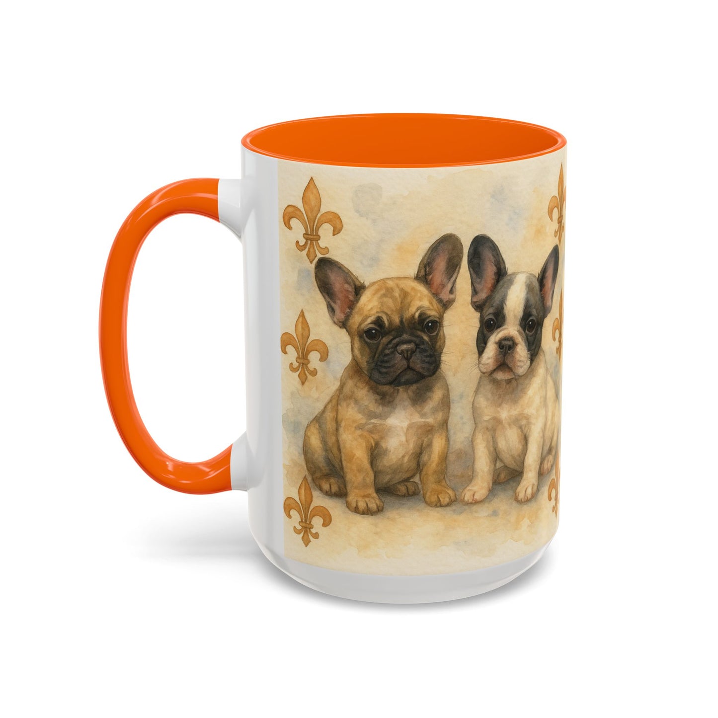 French Bulldog puppies Accent Coffee Mug - Perfect Gift for Dog Lovers