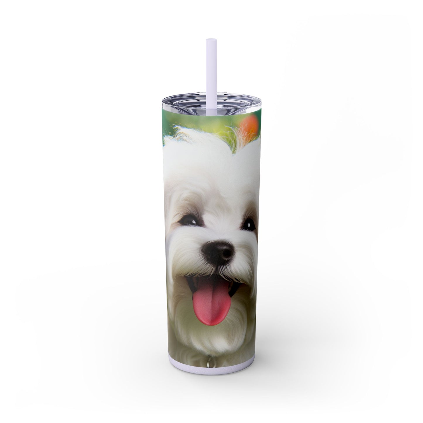 Skinny Tumbler with Straw – 20 oz Stainless Steel Cup