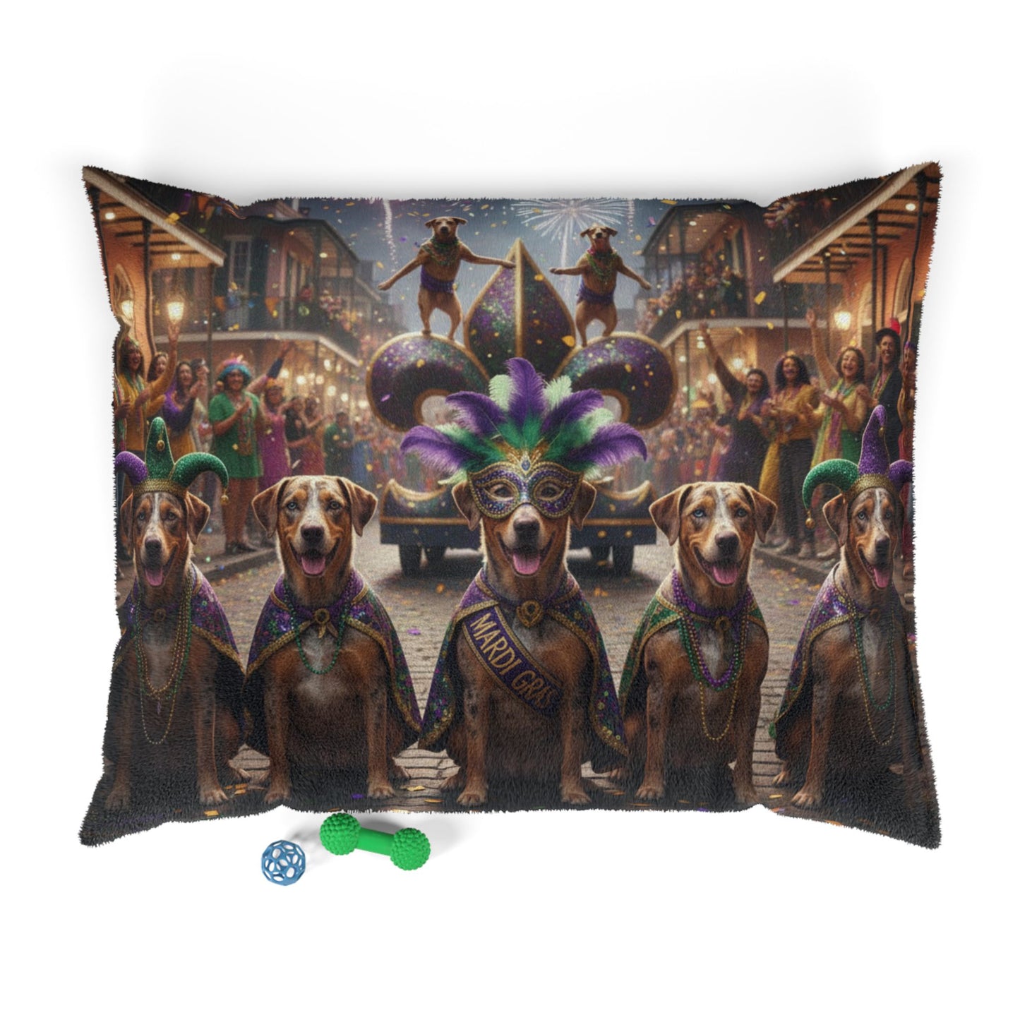 Mardi Gras Dog Parade Pet Bed